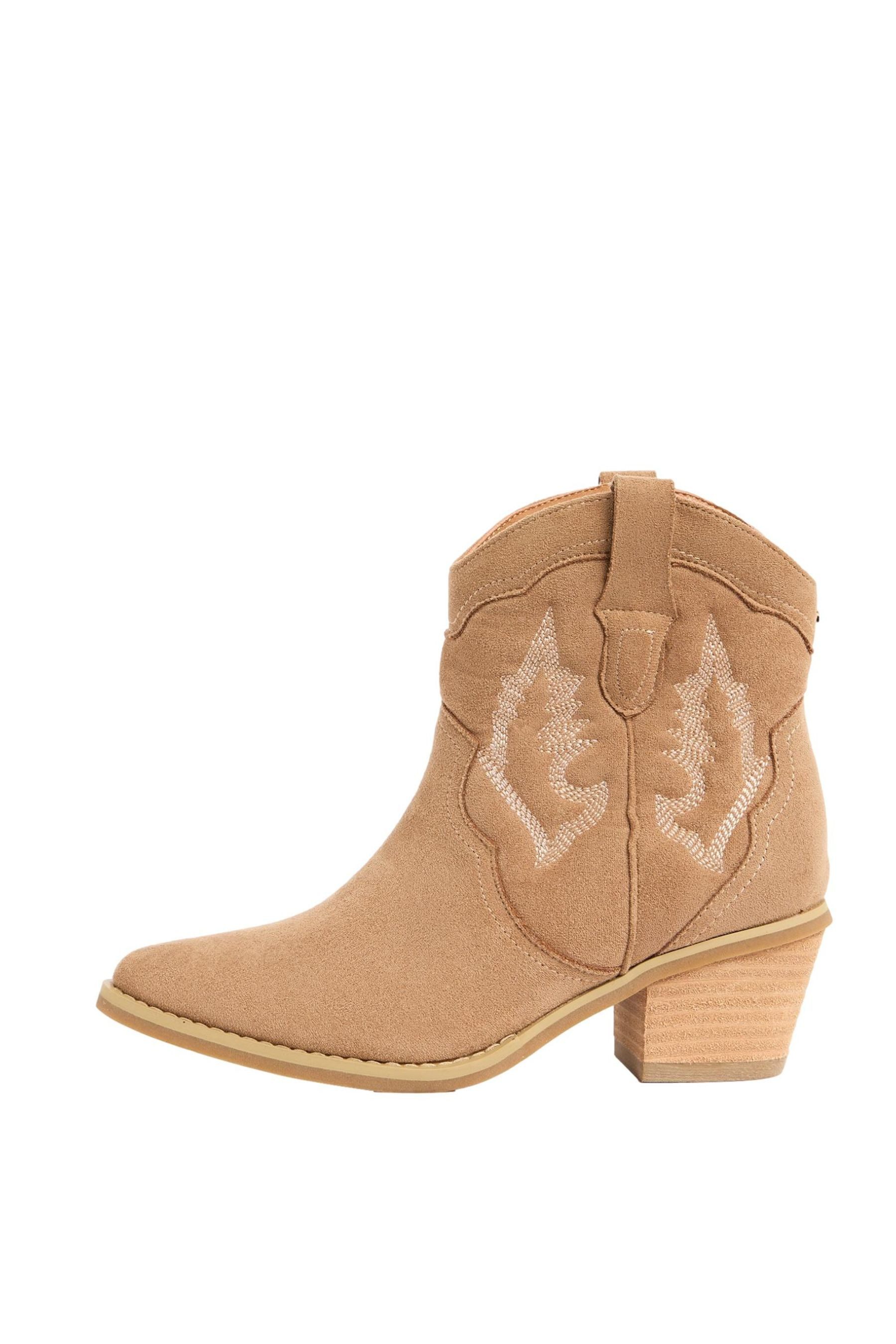 LIPSY Lipsy Cowboy-Stiefeletten aus Kunstveloursleder Stiefelette (1-tlg)