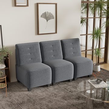 PFCTART Loungesessel Multifunktionaler Freizeitstuhl Einzelsofa (das zu einem Mehrpersonensofa kombiniert werden kann), Hochwertiger Schneeflocken-Samtstoff