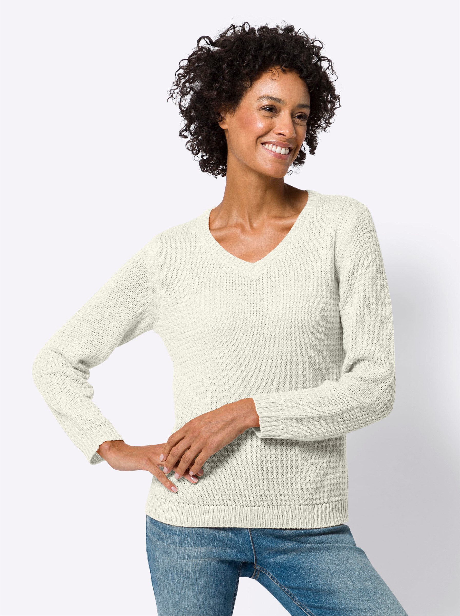 Sieh an! Strickpullover Langarm-Pullover . günstig online kaufen
