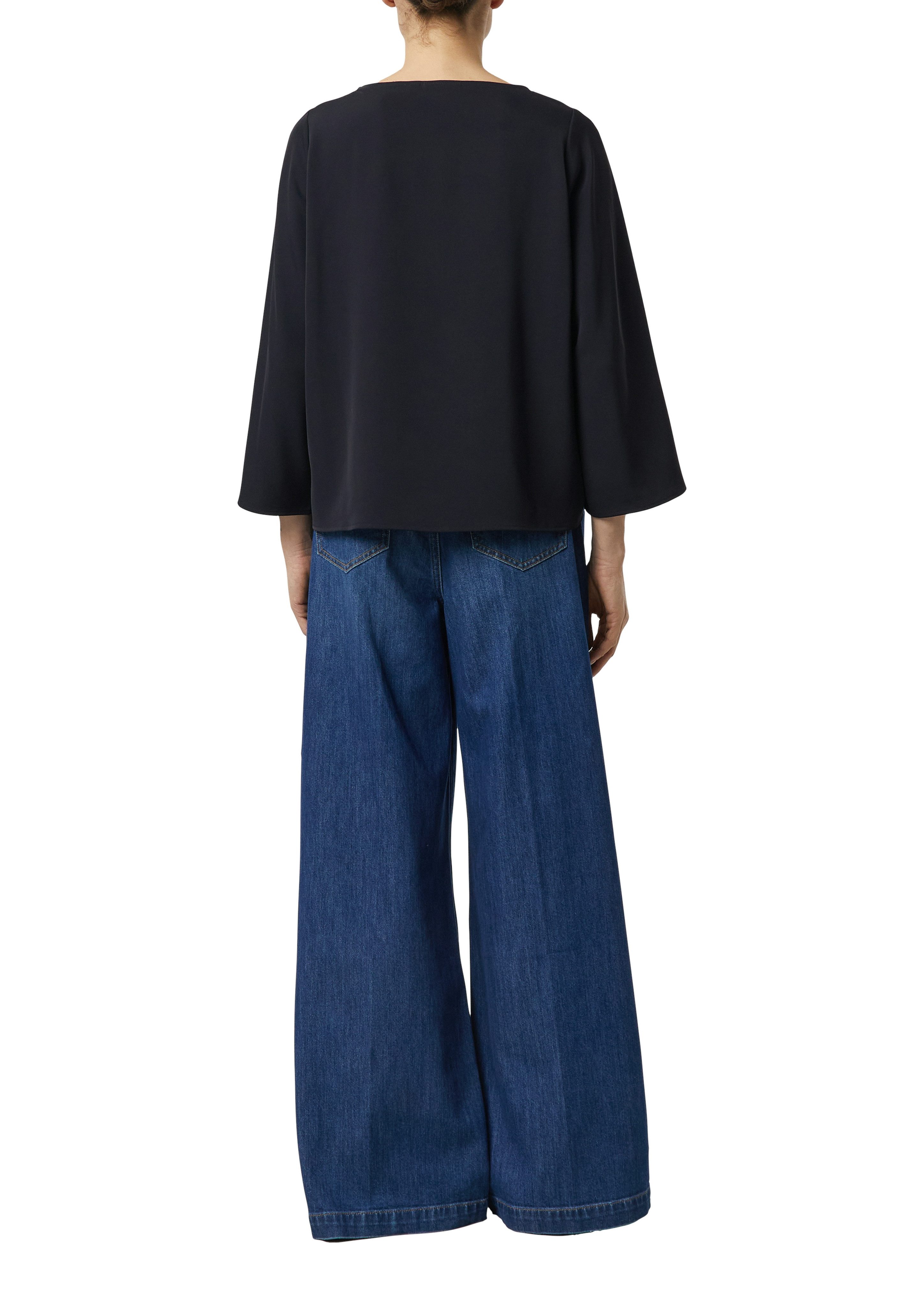 comma Shirtbluse Sommerbluse 3/4-Arm mit weiten Ärmeln