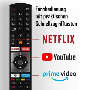 Telefunken XF43K550 LCD-LED Fernseher (108 cm/43 Zoll, Full HD, Smart TV, Triple-Tuner, HDR, 6 Monate HD+ gratis)