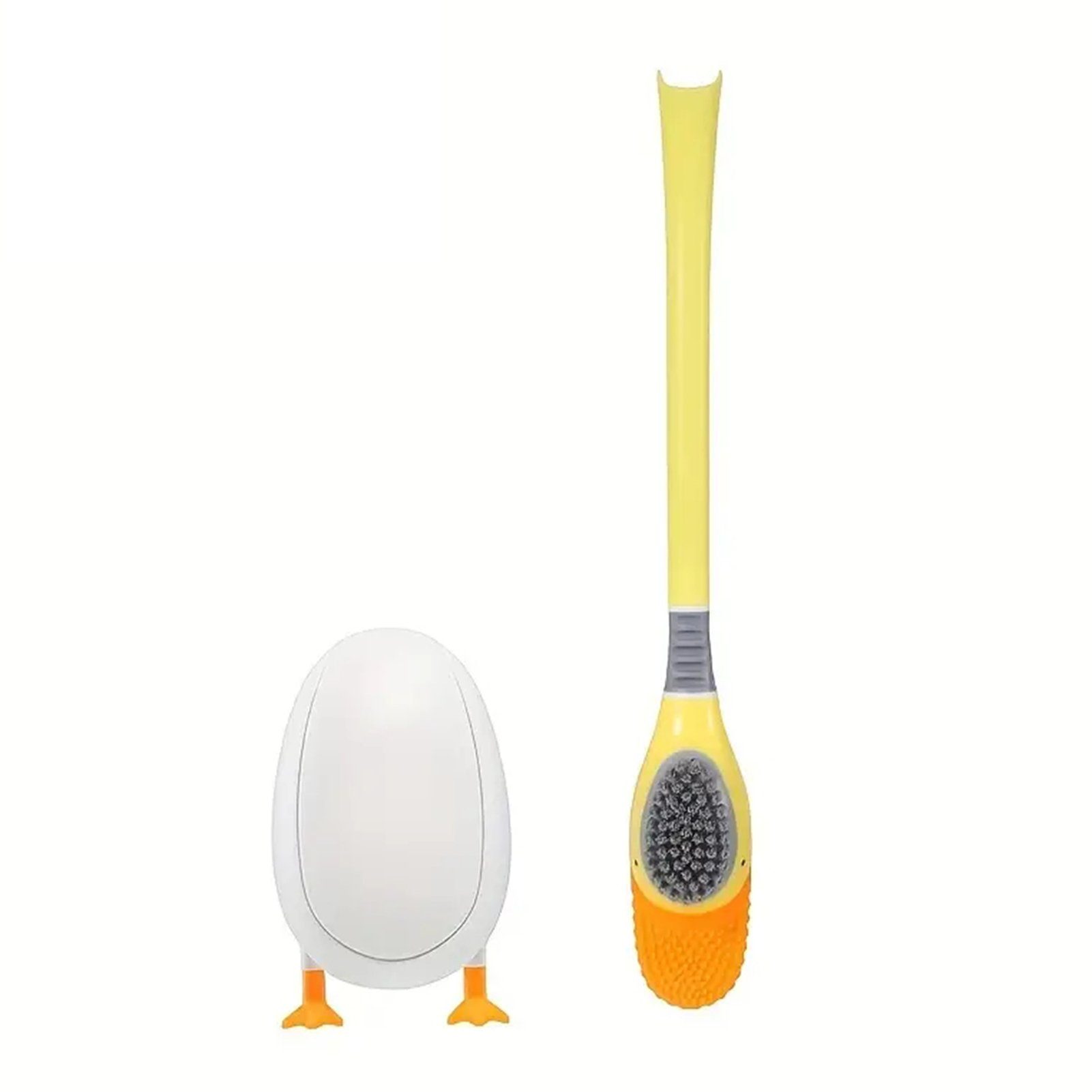 Toilettenbürsten Aus Blusmart Silikon Für Mit Niedlichen WC-Reinigungsbürste Aufbewahrungsregal yellow