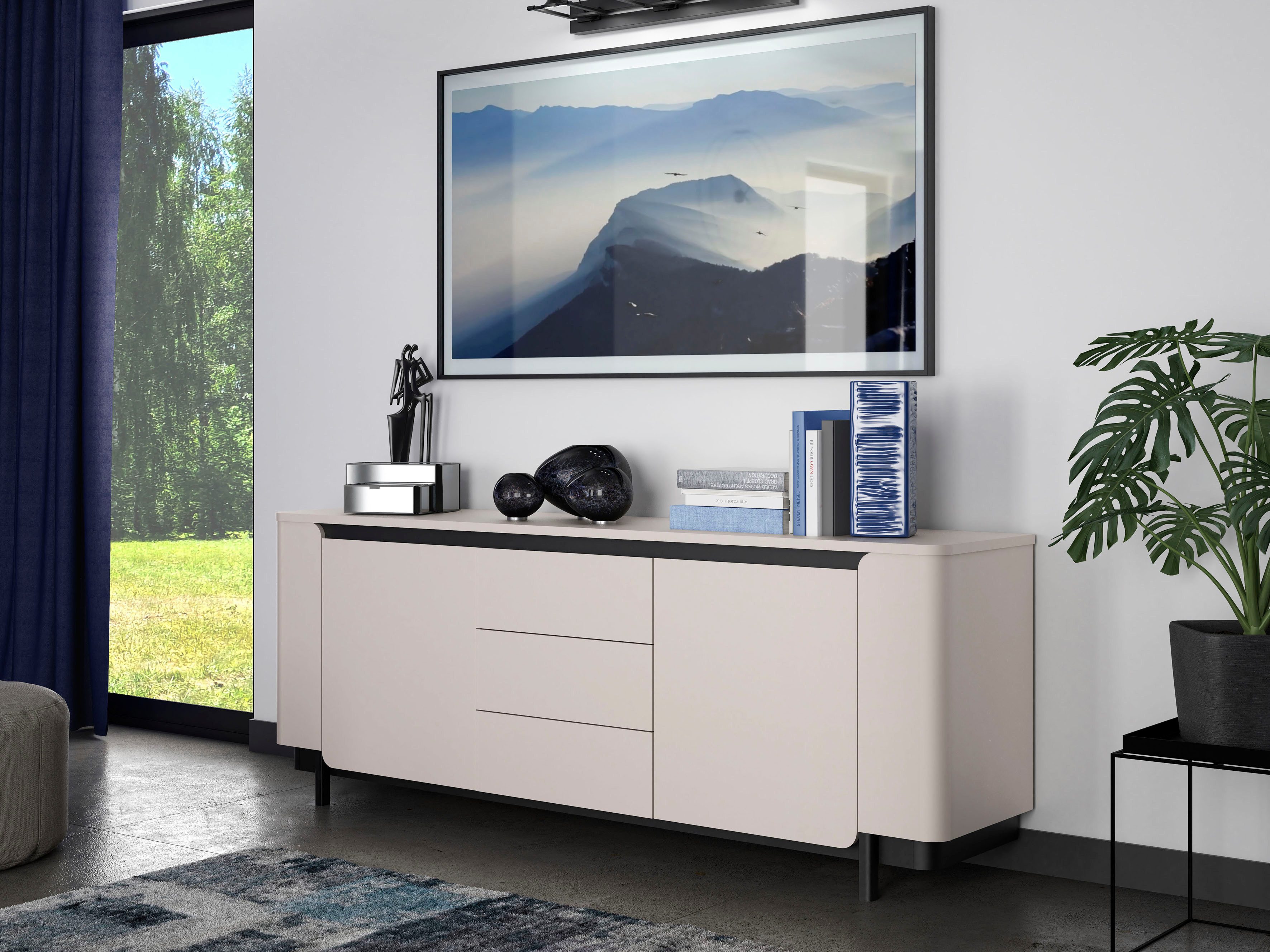 FORTE Sideboard Vodol, Sideboard, Stauraum, Schubkästen, Soft Close