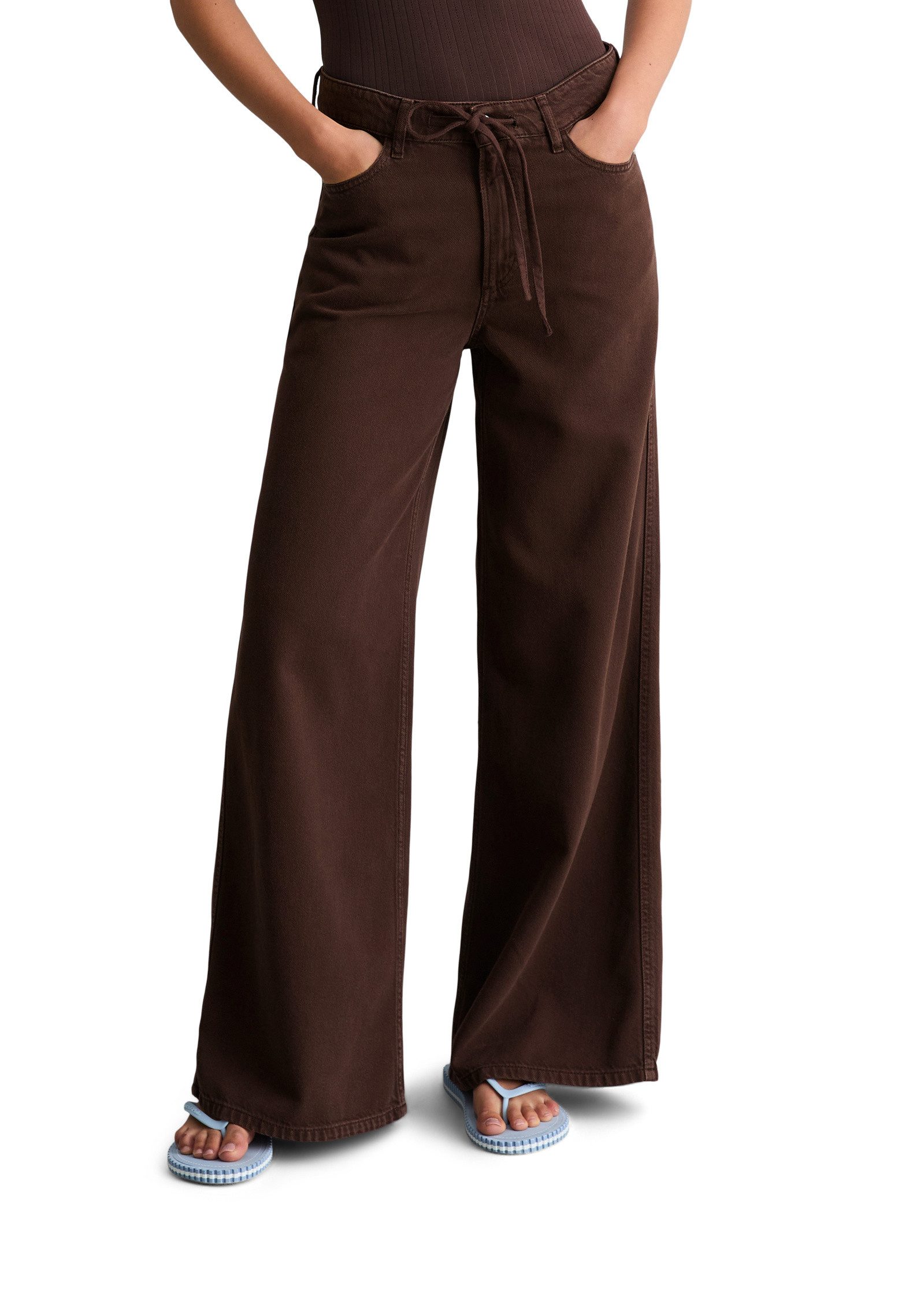 Weite Jeans aus Organic-Cotton-Lyocell-Mix