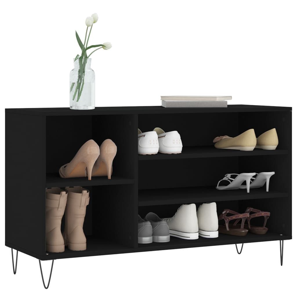 vidaXL Schuhregal Schuhregal Schwarz 102x36x60 cm günstig online kaufen