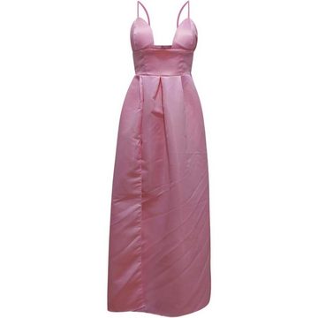FIDDY Ballonkleid Sexy schlankes Neckholder-Kleid für Damen mit tiefem V-Schlitz