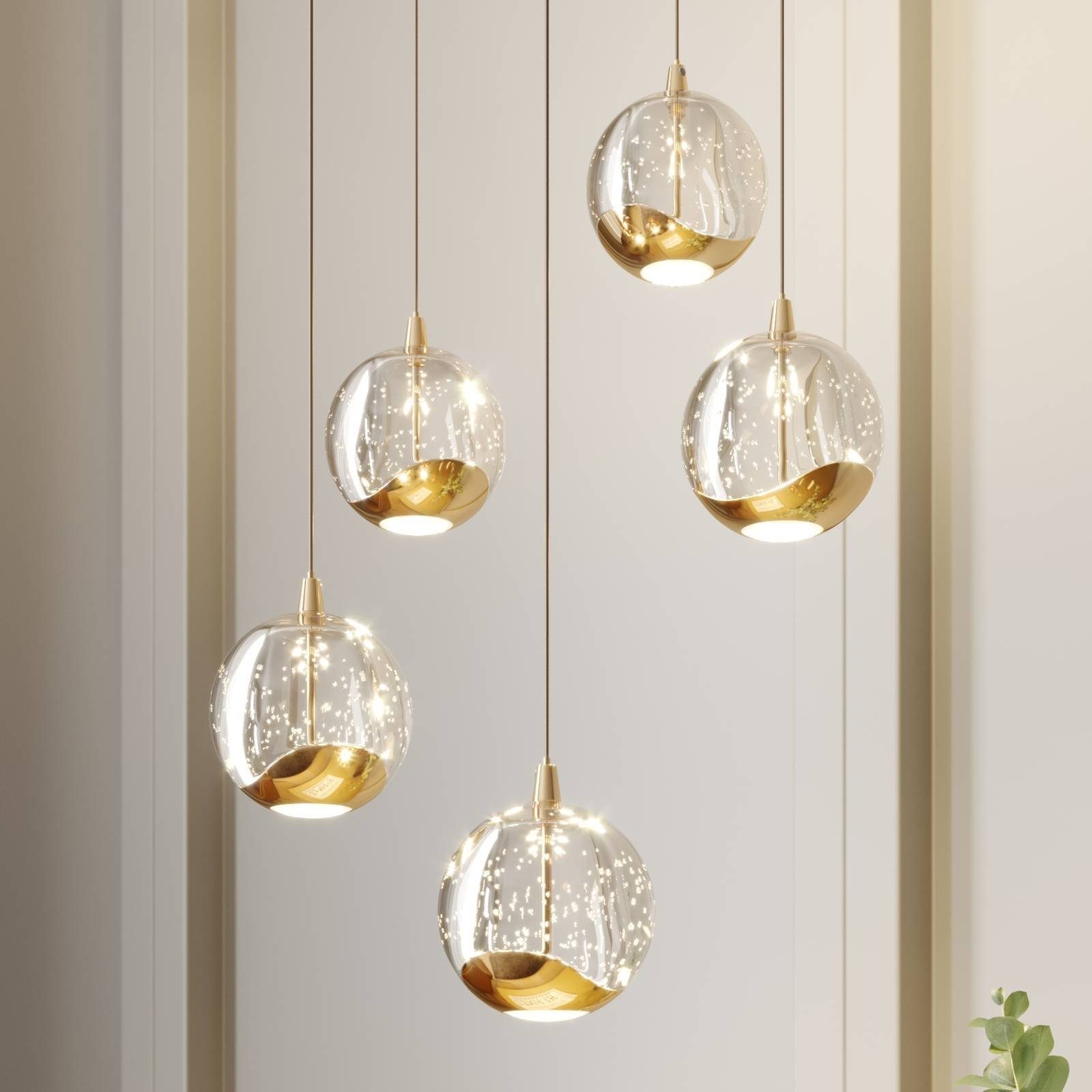 Lucande Hängeleuchte Hayley, 5 x 5 W LED, warmweiß
