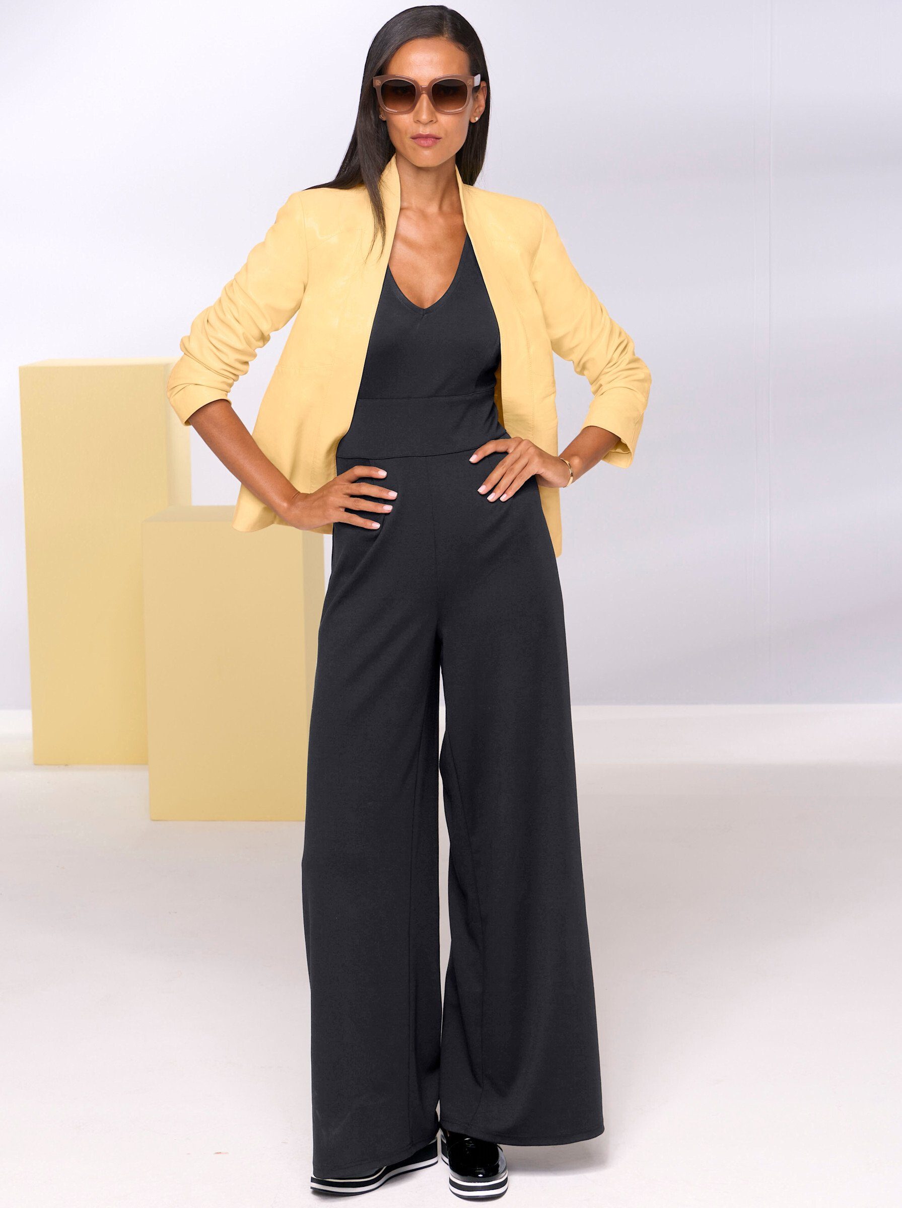 heine Jumpsuit Jumpsuit Innenbeinlänge ca. 80 günstig online kaufen