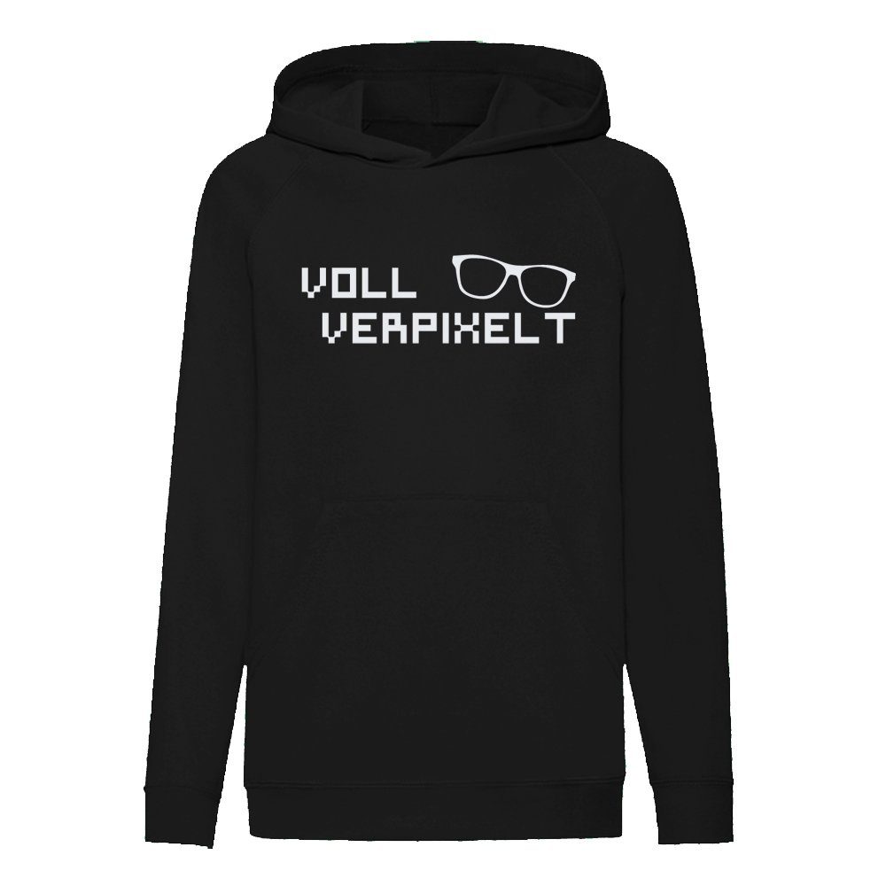 Ggraphics Hoodie Voll verpixelt Kinder Hoodie / Kapuzenpullover, Mit