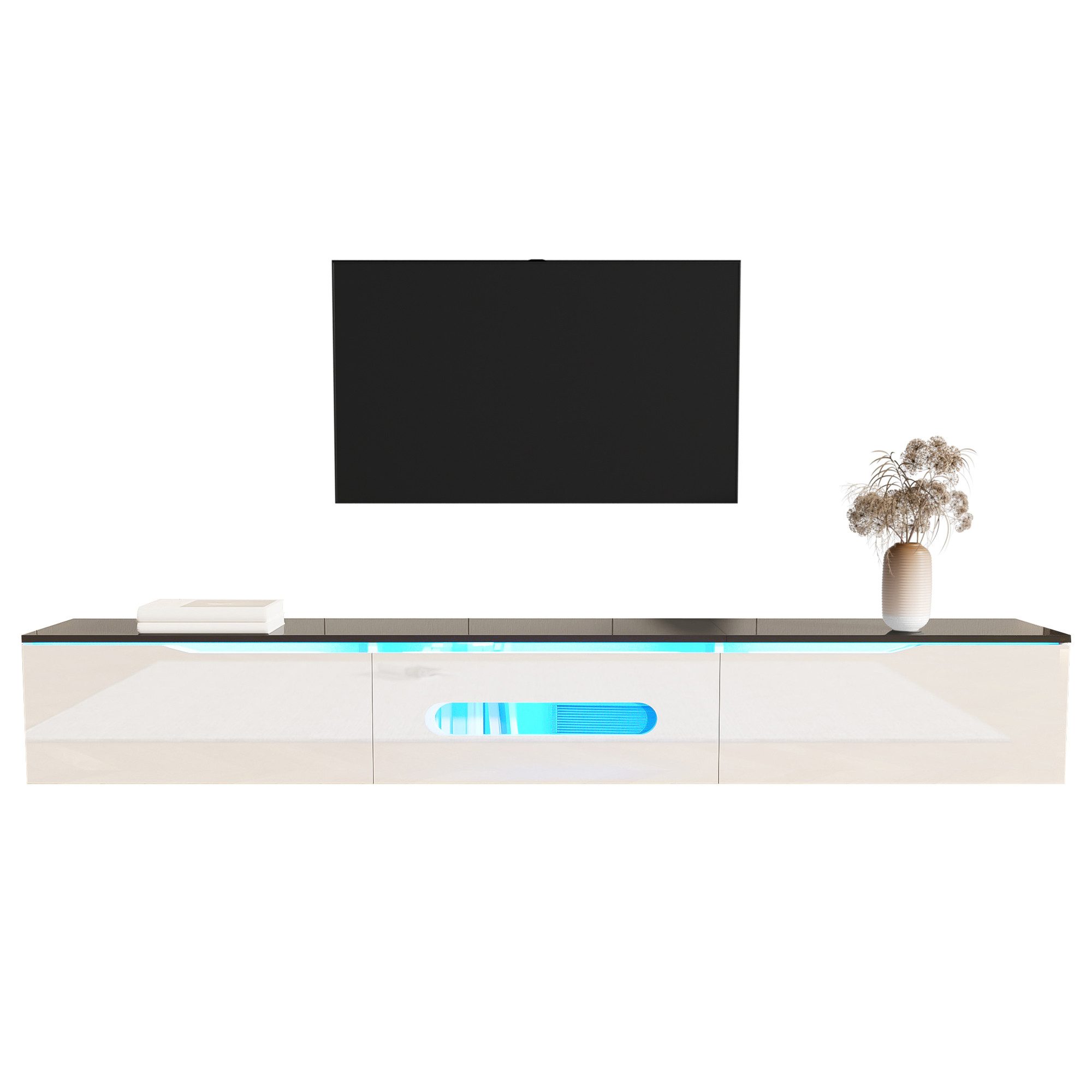 Fine Life Pro TV-Schrank Lowboard / TV‑Schrank / TV‑Lowboard mit Hochglanzoberfläche