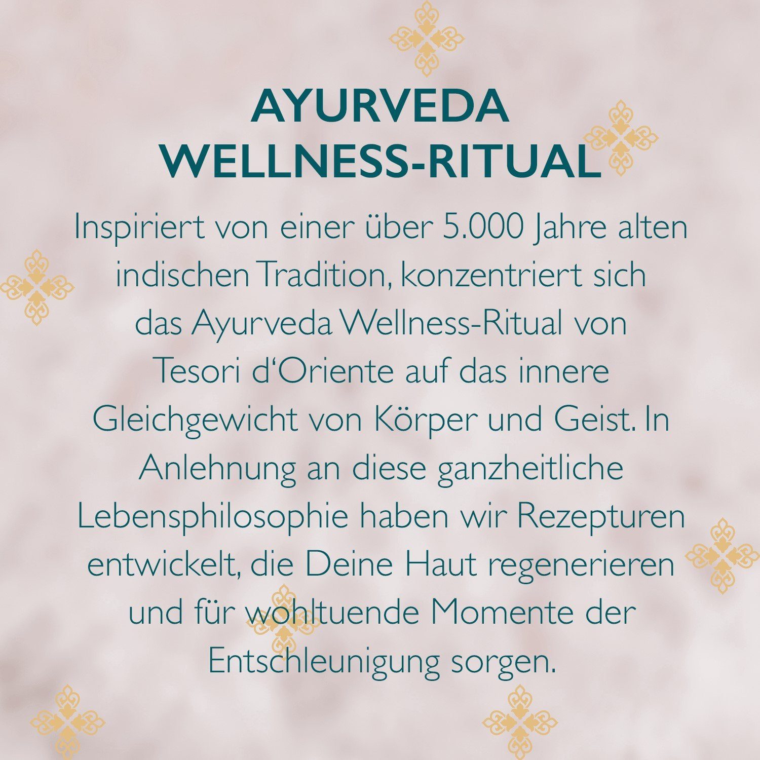 SET TESORI tlg. - Pflege-Geschenkset Wellness D'ORIENTE Ayurveda 5 Set Tesori Ritual d´Oriente