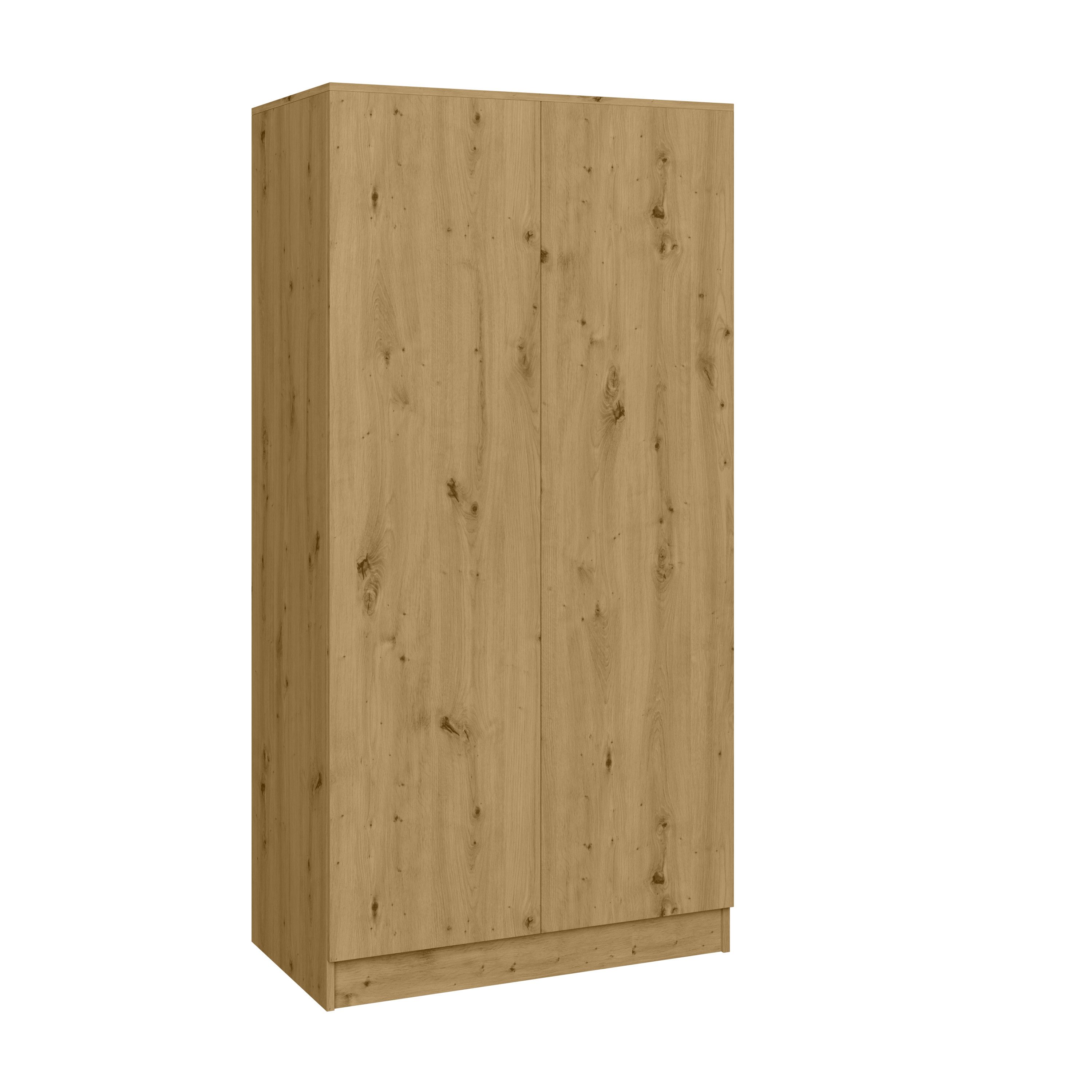 Beautysofa Kleiderschrank Zweitüriger mit Schiebetüren LOOK günstig online kaufen