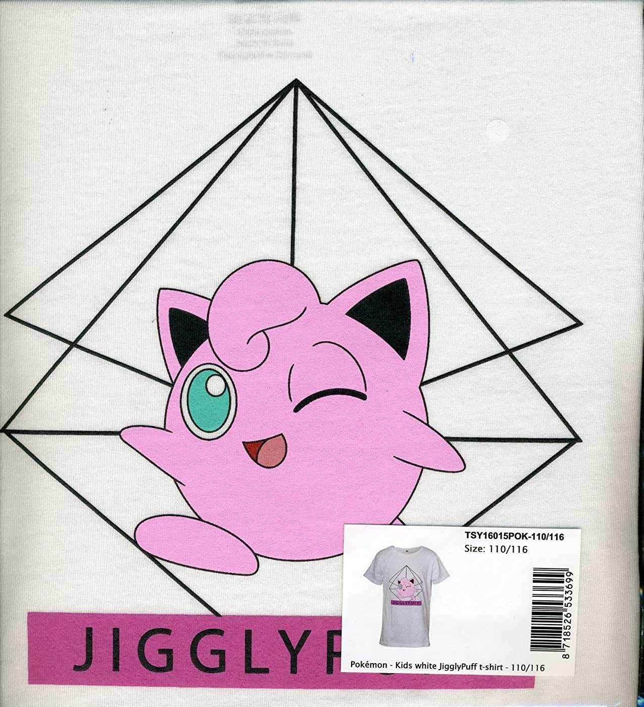 POKÉMON Print-Shirt Kinder T-Shirt Pokemon Weiss JigglyPuff Pummeluff Gr. 86 92 98 104 110 116 122 128 134 140 158 164 Jungen + Mädchen 1 2 3 4 5 6 7 8 9 10 11 12 13 14 15 16 Jahre