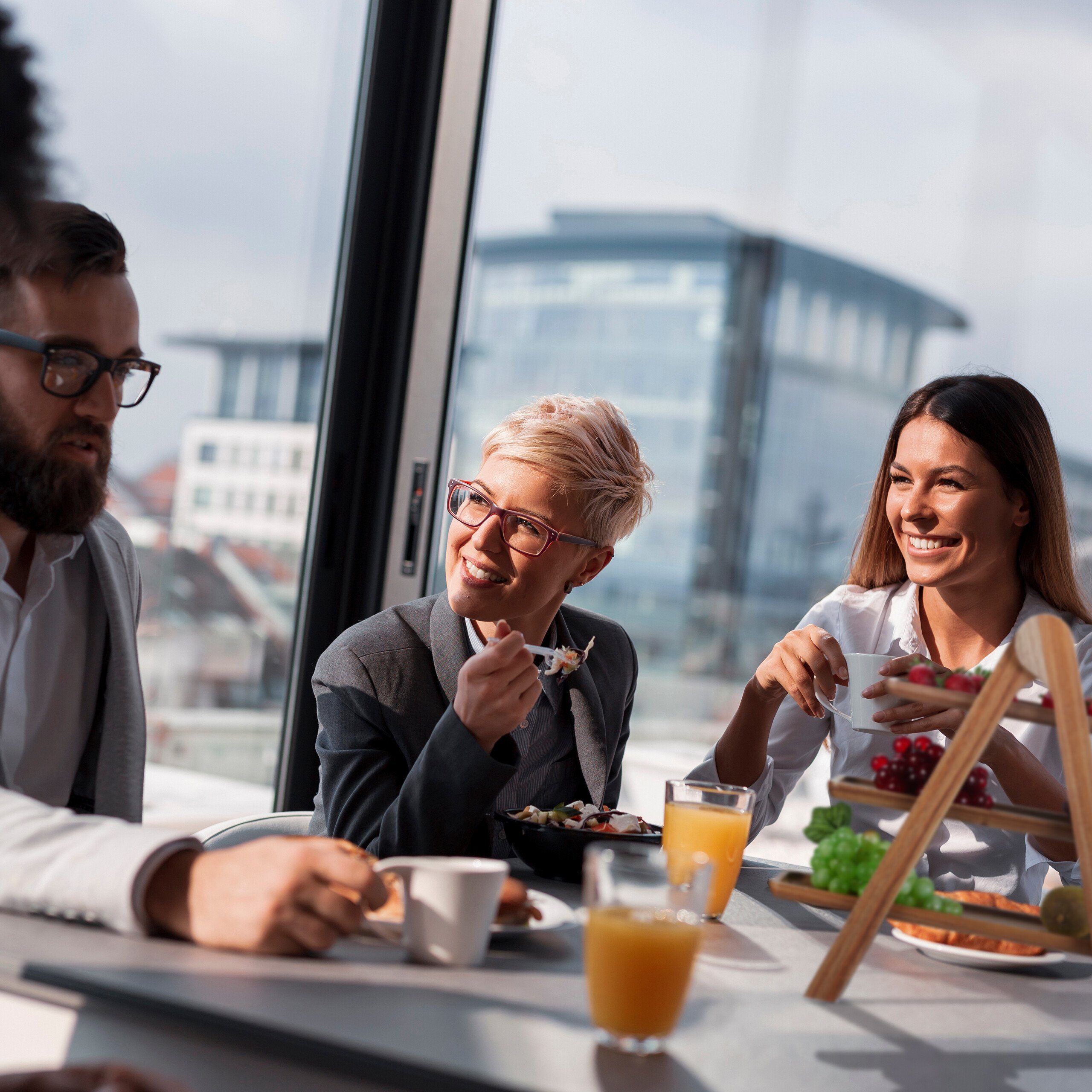 relaxdays Servierplatte 3-stöckige Etagere Holz, Holz
