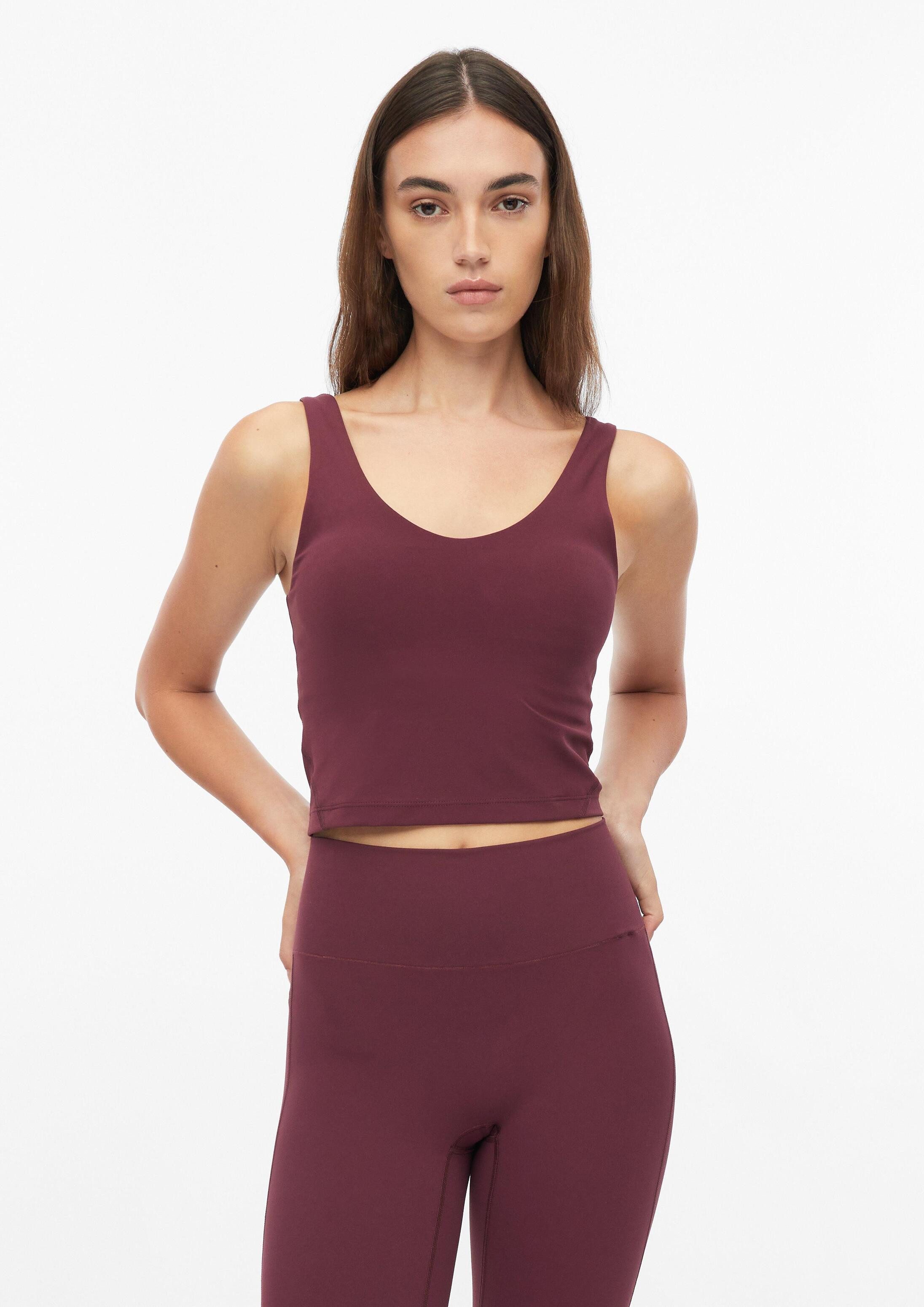 s.Oliver Muscleshirt T-Shirt Bustier Elastisches Sport-Top mit integriertem BH