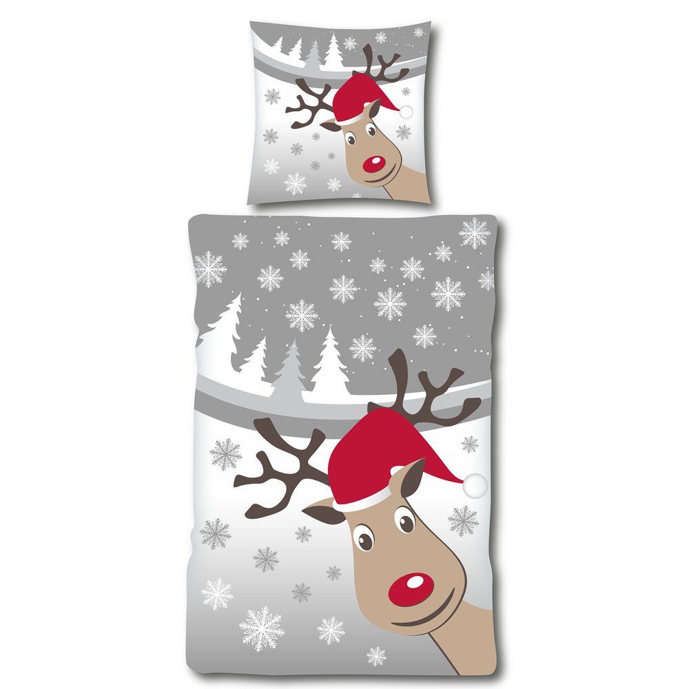 Casa Colori Bettwäsche Fleece Winter mit RV Garnitur 2 tlg. 135x200 cm, Fle günstig online kaufen