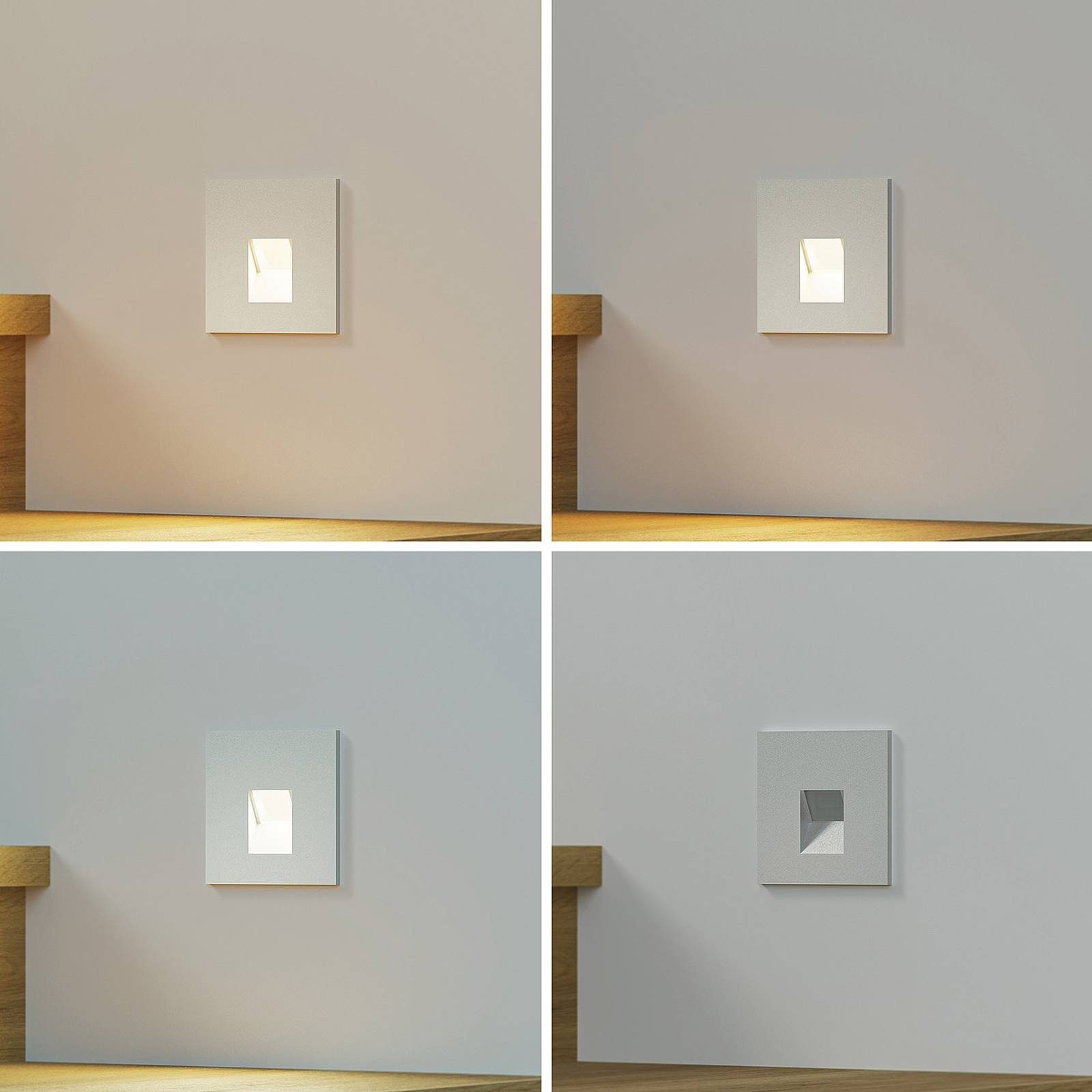 Arcchio Wandleuchte Vexi, Nicht enthalten, LED 2,8 W gesamt, Farbwechsel warmweiß / tageslicht