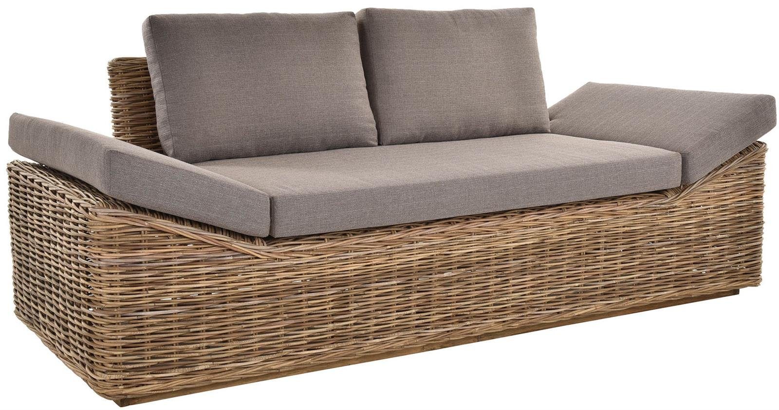 Krines Home Sofa »Geschmackvolles RattanSofa aus ungeschältem