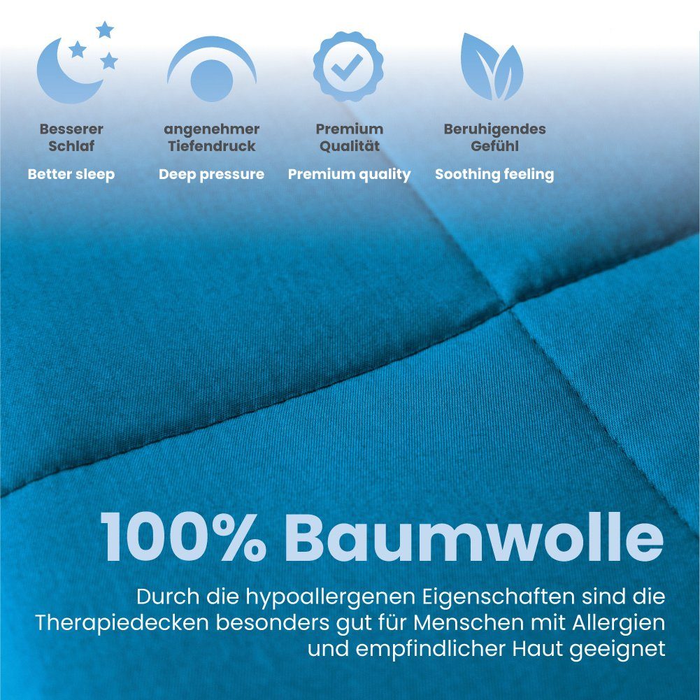 Dailydream Gewichtsdecke Therapie-Bettdecke aus Baumwolle, Füllung: 6kg, du günstig online kaufen