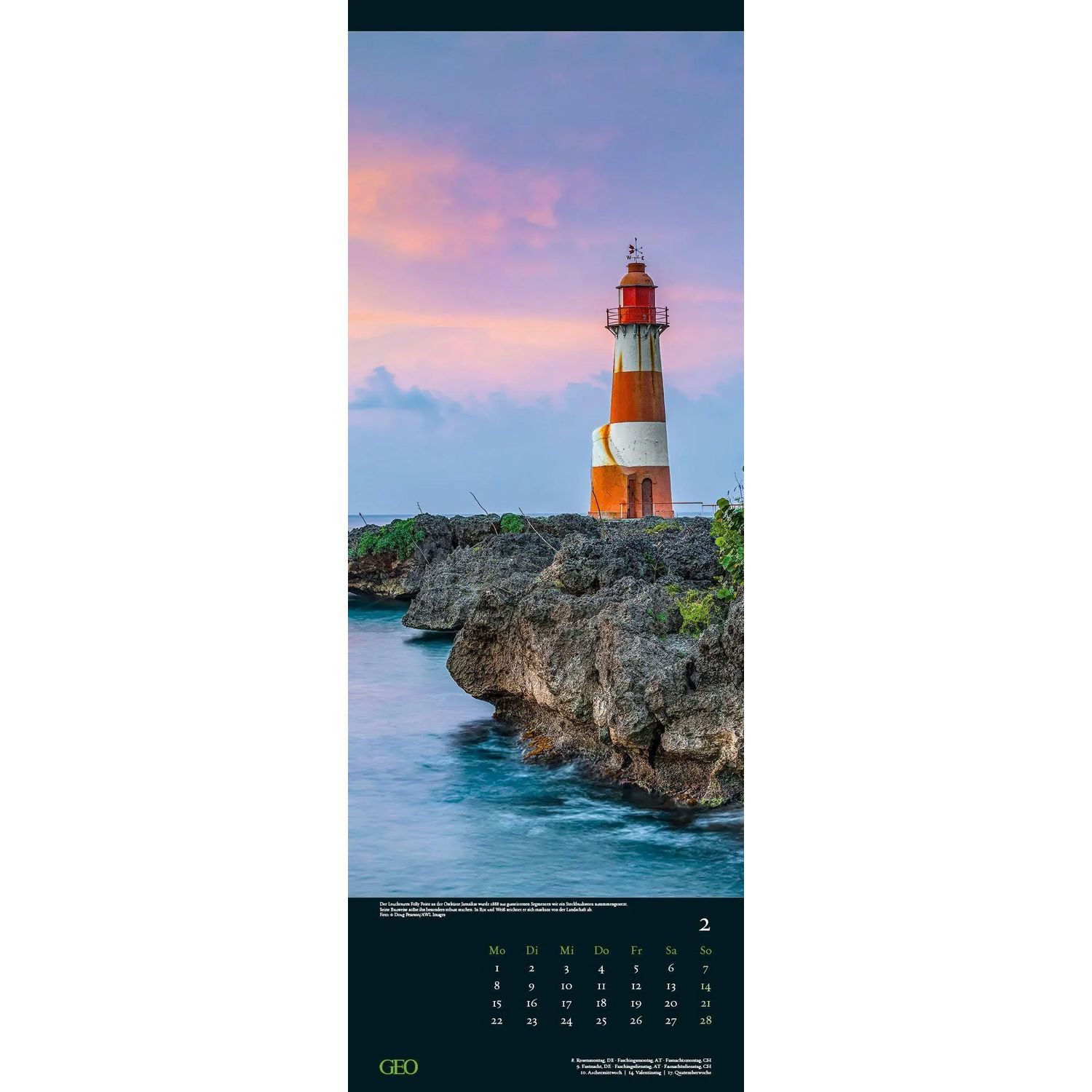 NEUMANN Wandkalender GEO Leuchttürme 2027