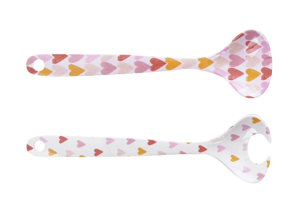 Overbeck And Friends Salatbesteck Marigold (Melamin, 2-tlg., ca. 26,5 x 7,3 x 2,2 cm), Servierbesteck, langlebig, leicht, robust