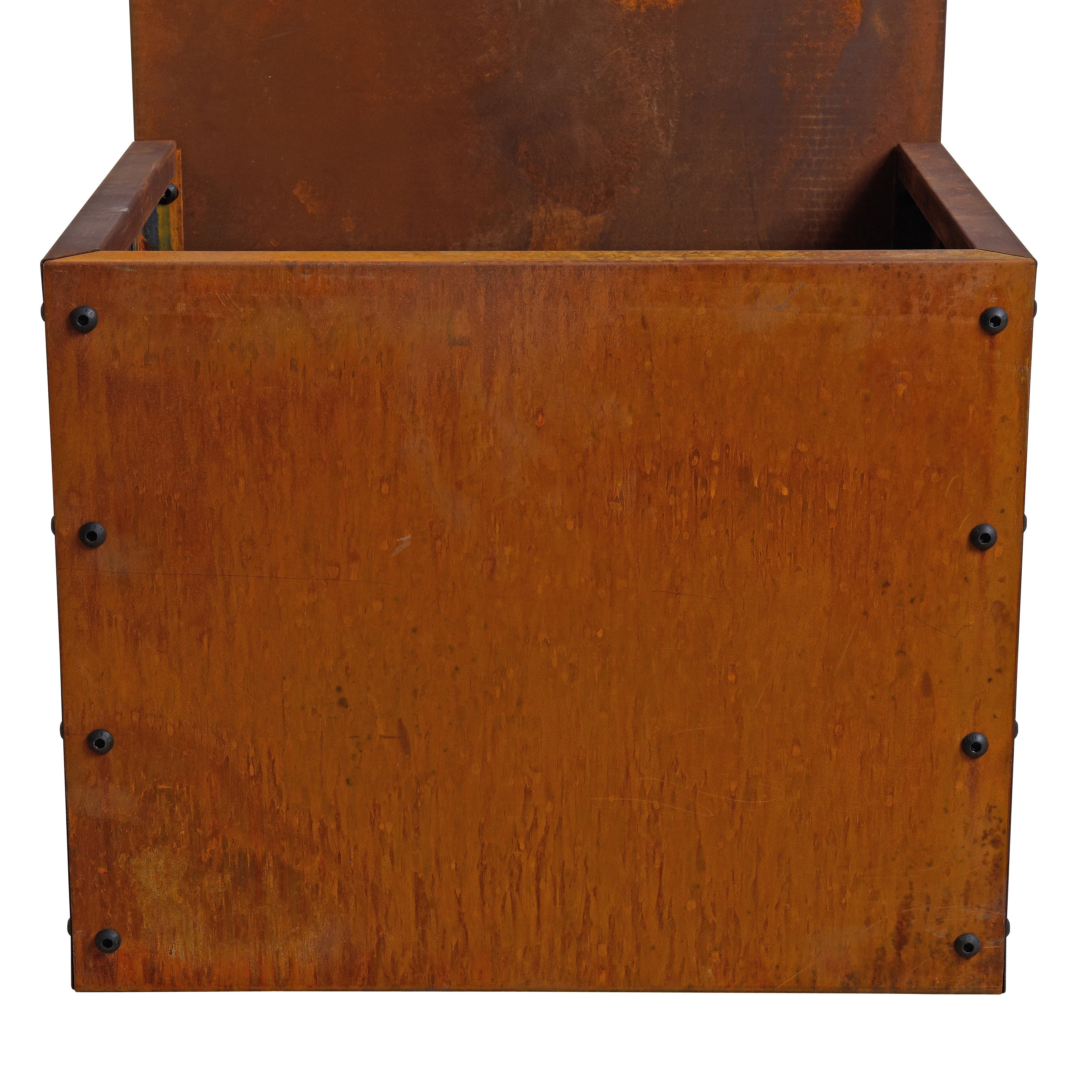 ESTEXO Sichtschutzelement Sichtschutz Rost Metall Gartenzaun 150x50cm Hochbeet Sichtschutzwand – Bild 4 von 5