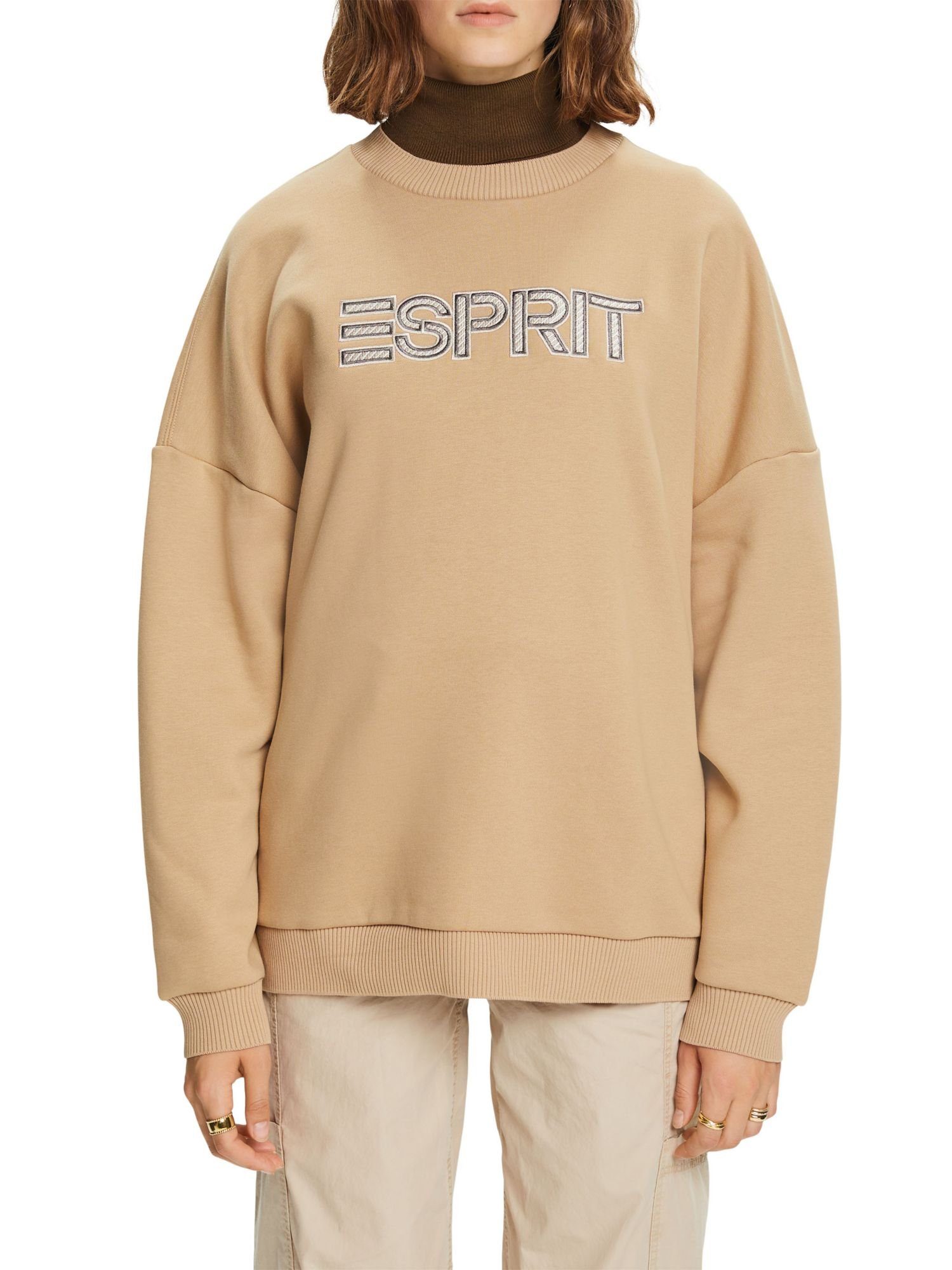 Esprit Sweatshirt Logo-Sweatshirt (1-tlg) Übergroßes