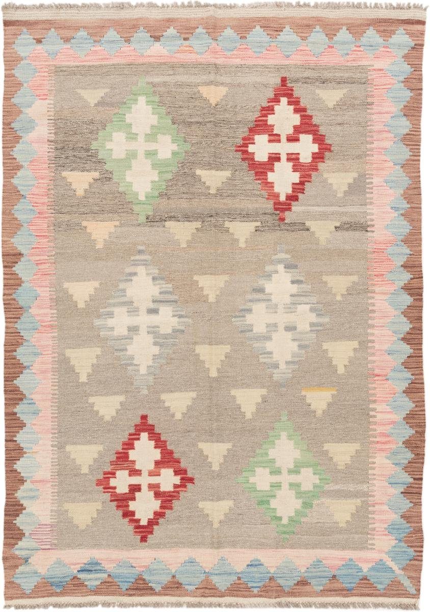 Orientteppich 130x186 rechteckig, Trading, Kelim Afghan Höhe: Nain Handgewebter mm Orientteppich, 3