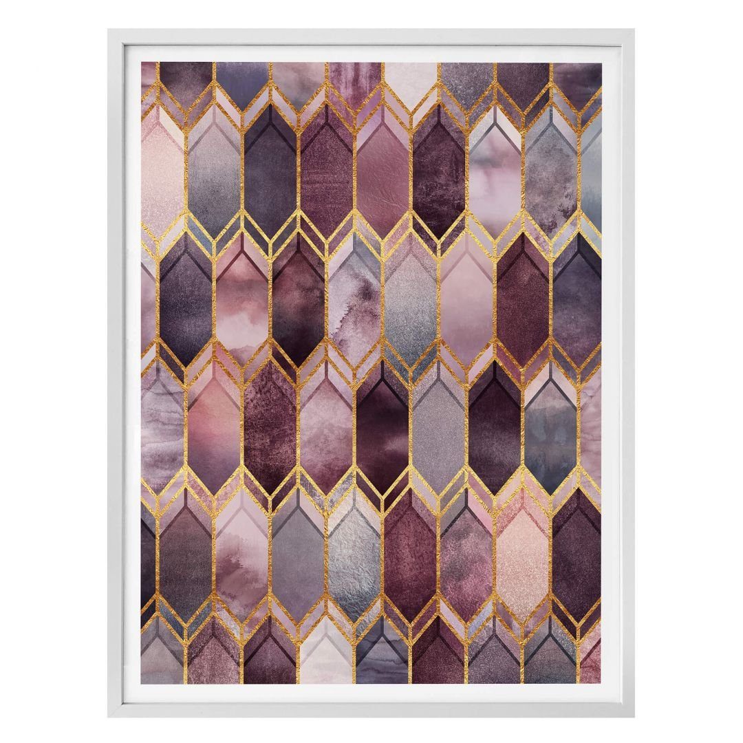 K&L Wall Art Poster Art Deco Wandbild Mädchenzimmer Shabby Chic Poster Schlafzimmer, kunstvolle Wandposter aus 200g/m² Posterpapier, abstrakte Wandbilder fürs Wohnzimmer Poster inspirierende Boho Deko