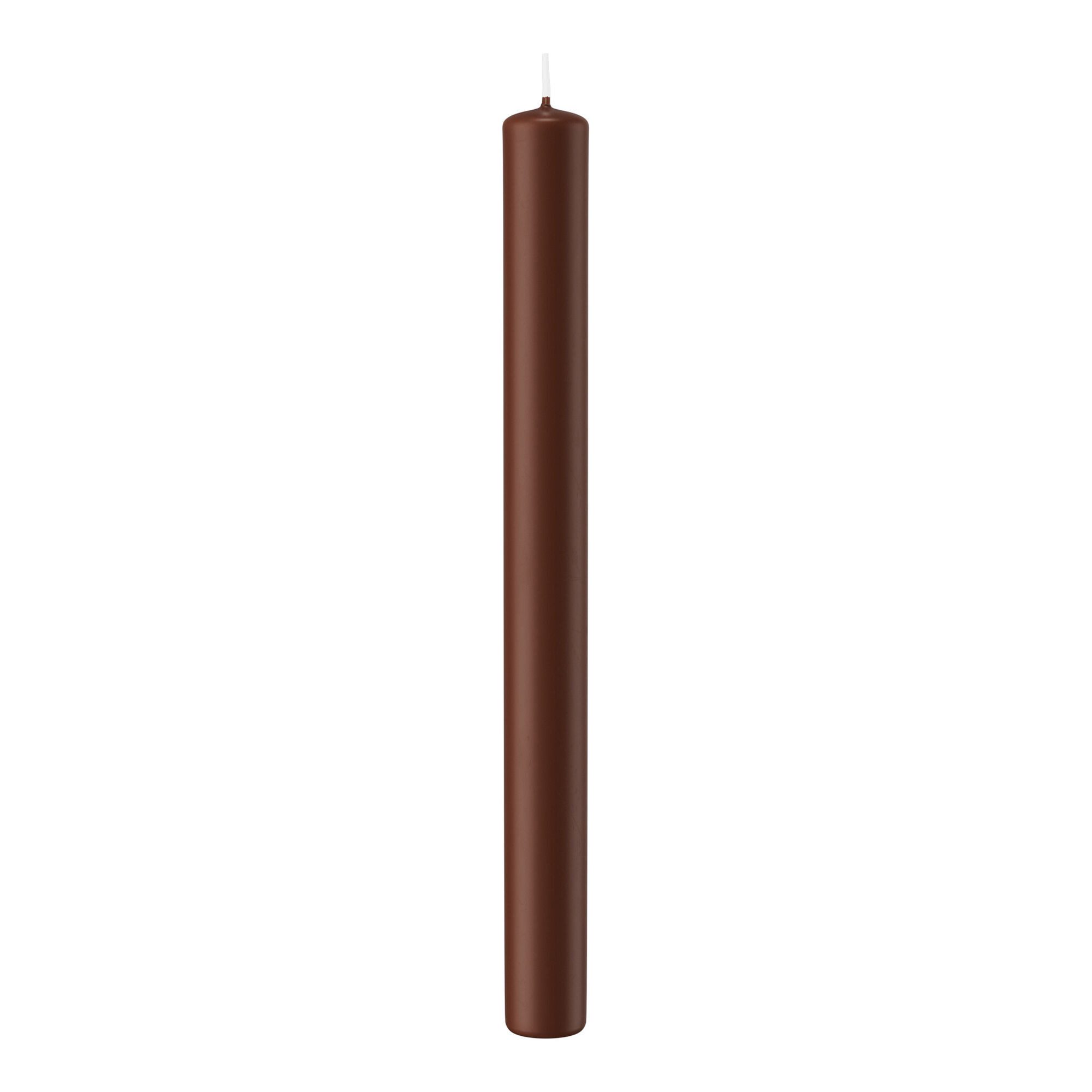 Wiedemann Kerzen Tafelkerze Stabkerzen Kastanie 250 x Ø 22 mm, 10 Stück