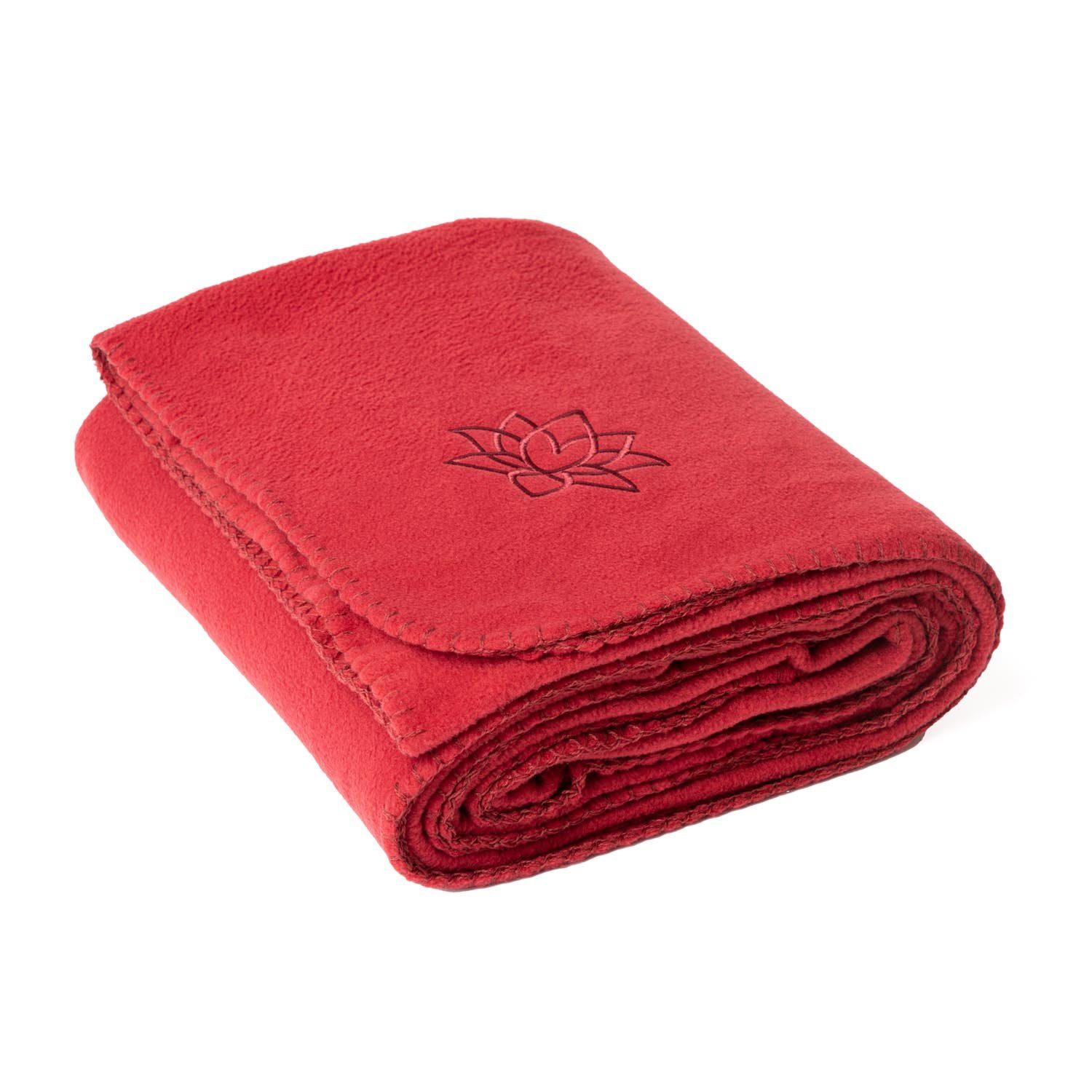 Wohndecke Yogadecke ASANA BLANKET bordeaux, bodhi