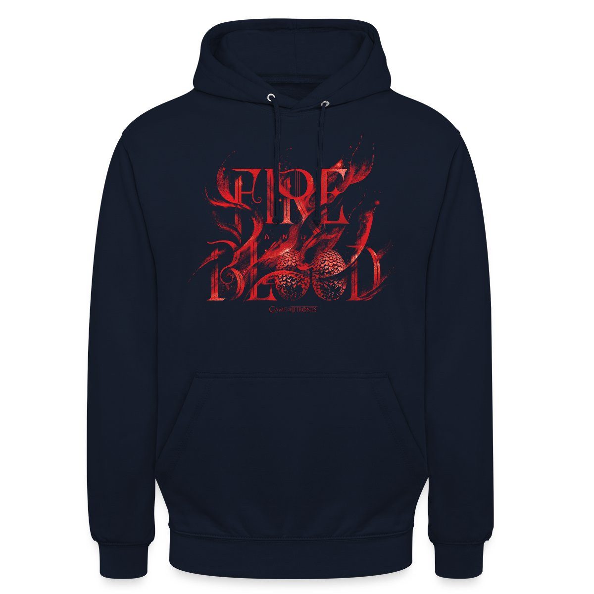 Spreadshirt Hoodie Game Of Thrones Haus Targaryen Fire & Blood Logo Unisex Hoodie (1-tlg)