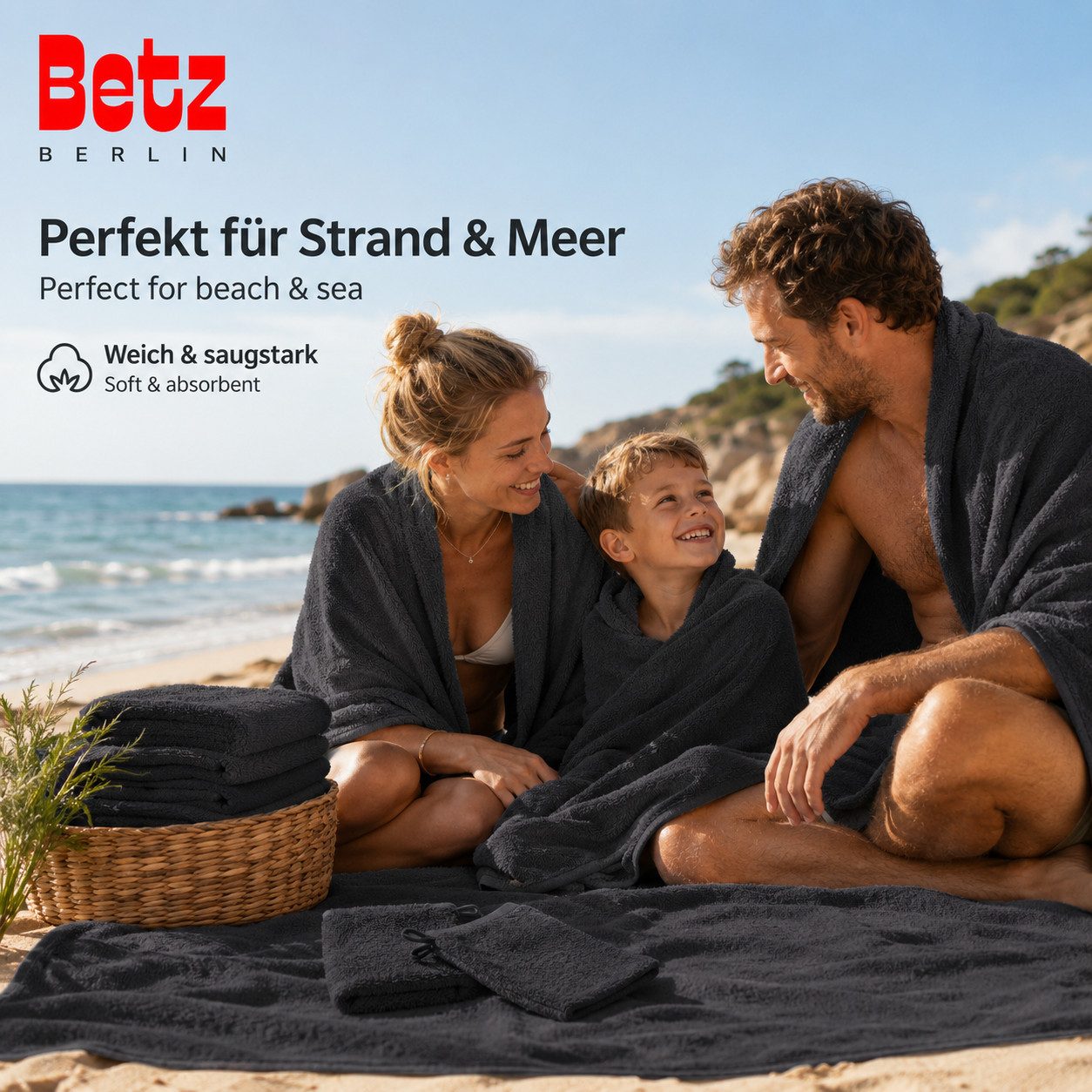 Betz Handtuch Set 6 TLG. Handtuch Set Handtücher Berlin, 100% Baumwolle (set, 6-St)