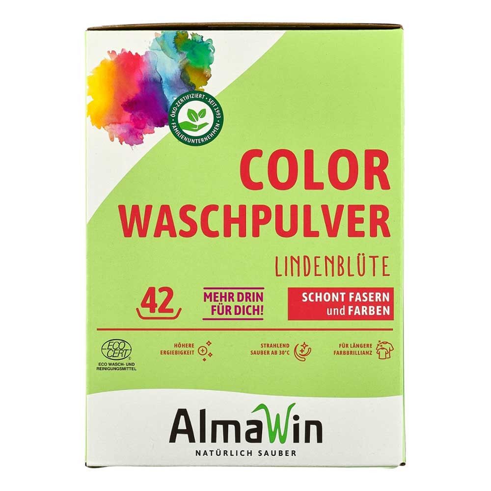 Almawin Waschpulver - Color Lindenblüte 2Kg Colorwaschmittel