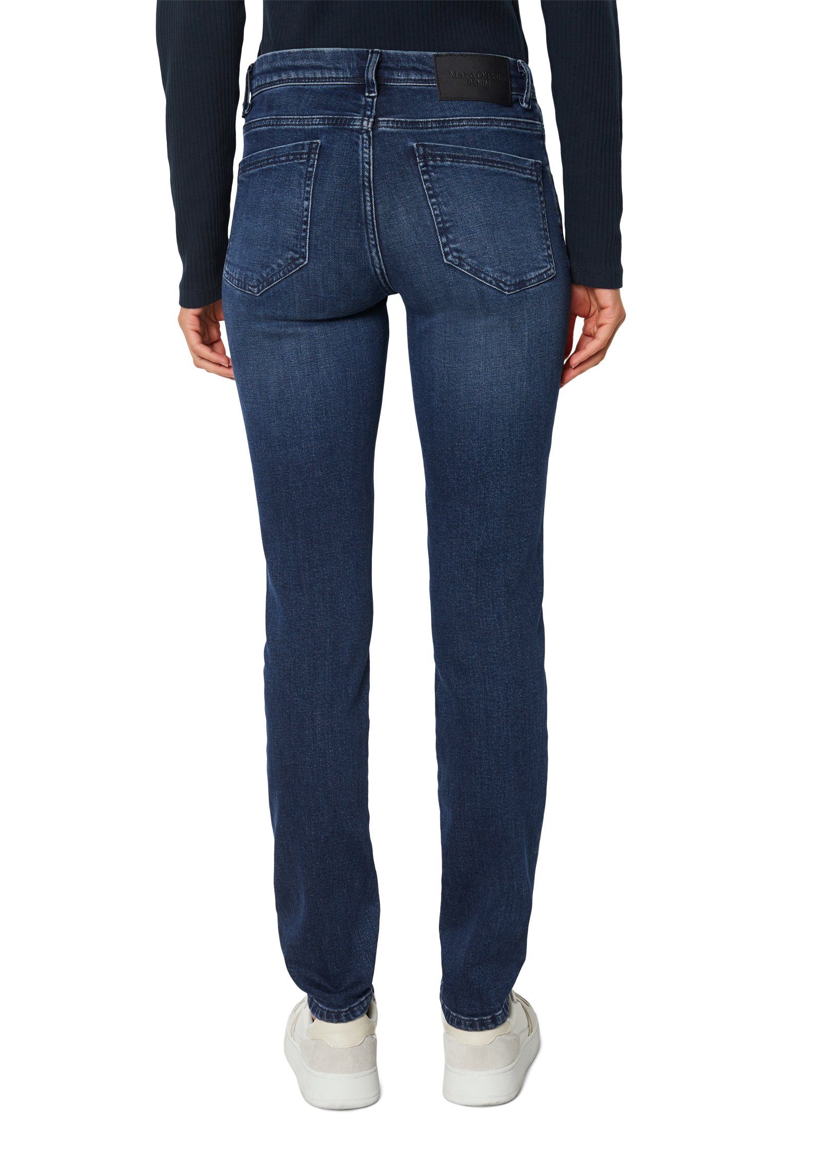 DENIM Organic O'Polo aus 5-Pocket-Jeans Cotton-Stretch Marc