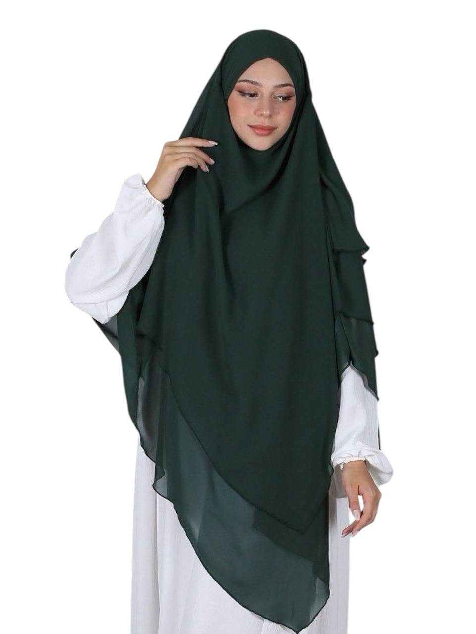 Aymasal Kopftuch Dreilagiger Khimar Chiffon Khumur günstig online kaufen