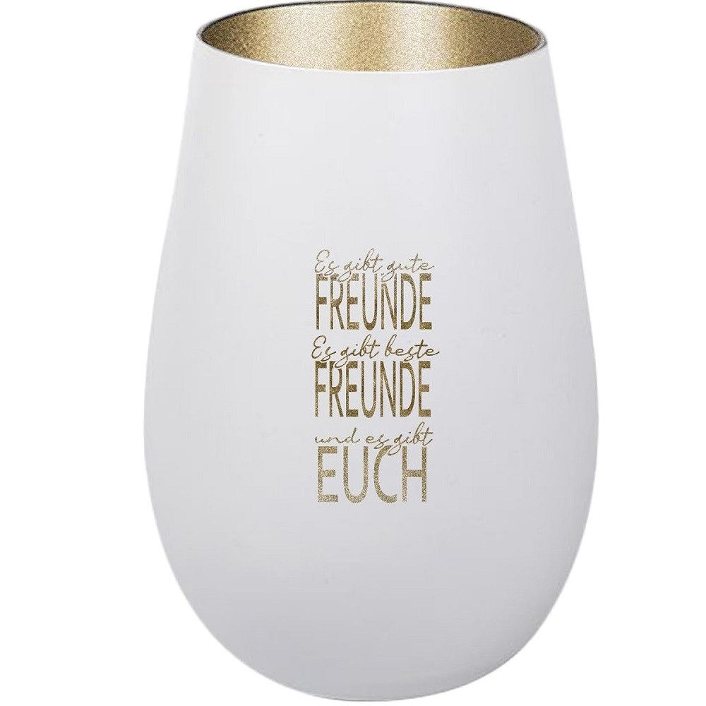 Der Porzellan-Laden Windlicht Persönliches Windlicht: 'Es gibt gute Freunde günstig online kaufen