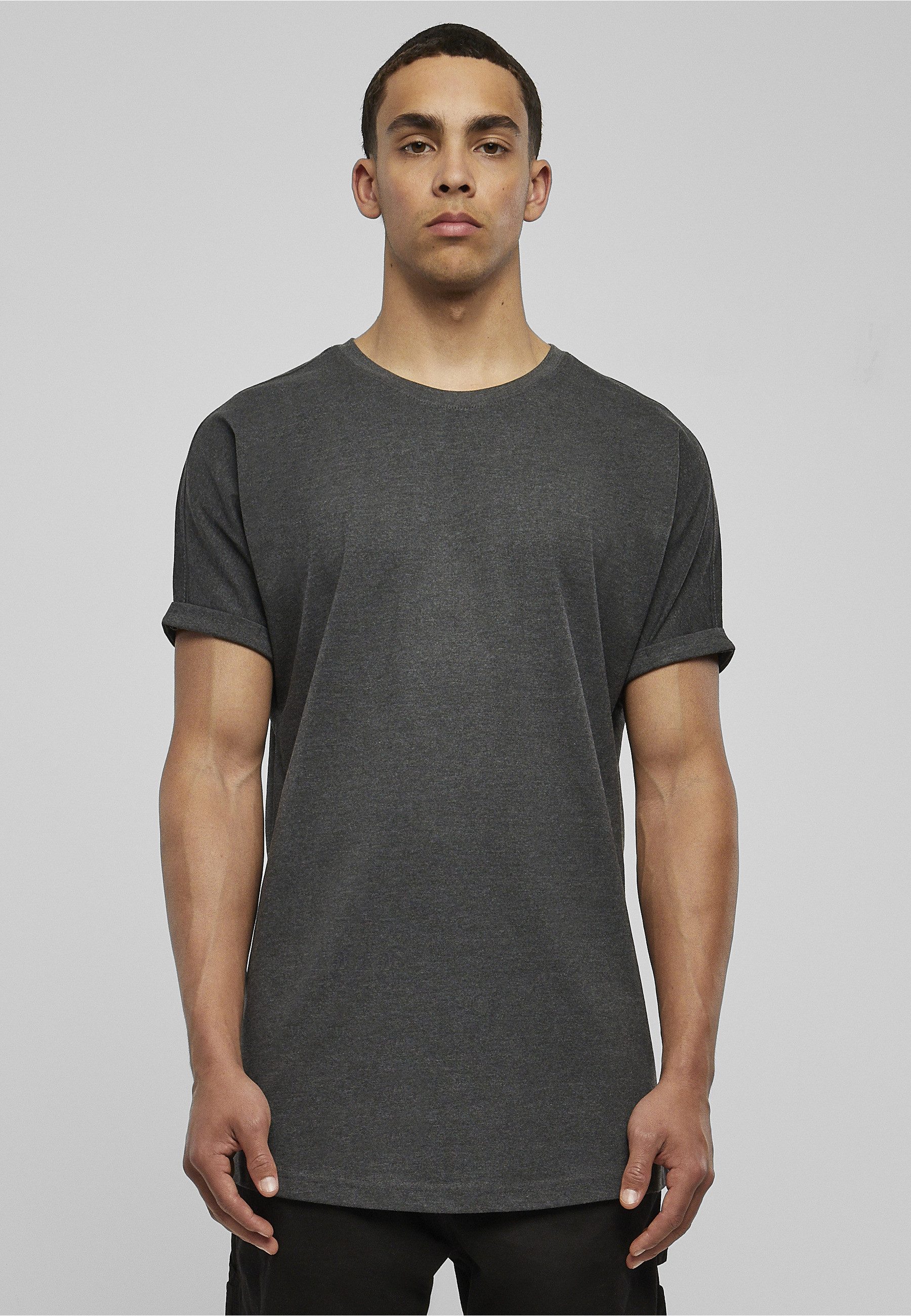 URBAN CLASSICS T-Shirt Urban Classics Herren Long Shaped Turnup Tee (1-tlg)