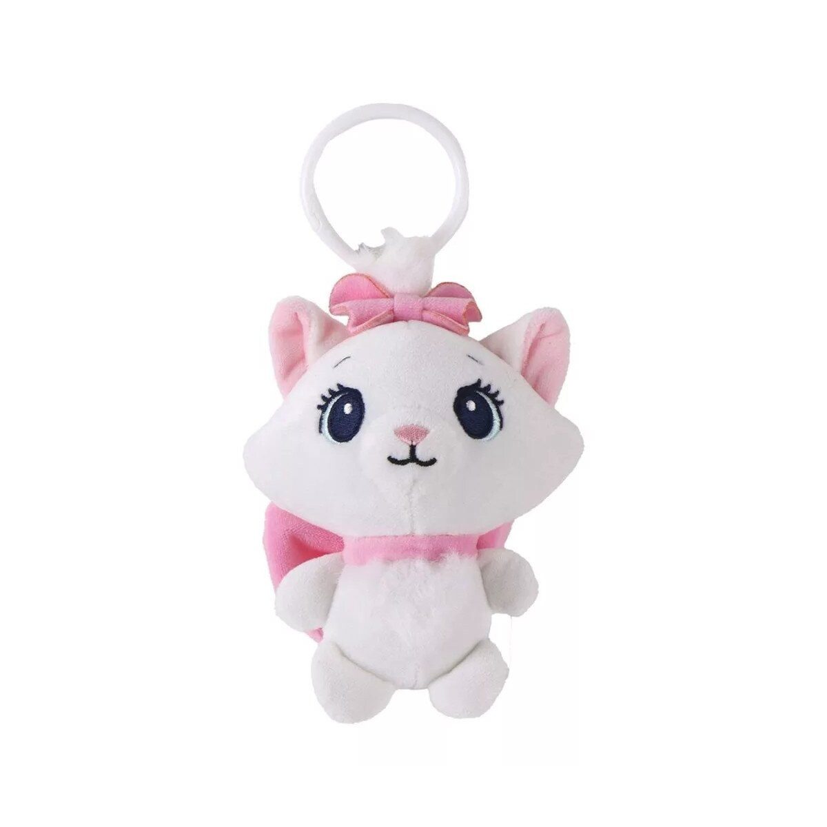 Disney Plüschfigur Disney Marie Pink Bow 3D Plüschfigur mit Aufhänger, (1-St)