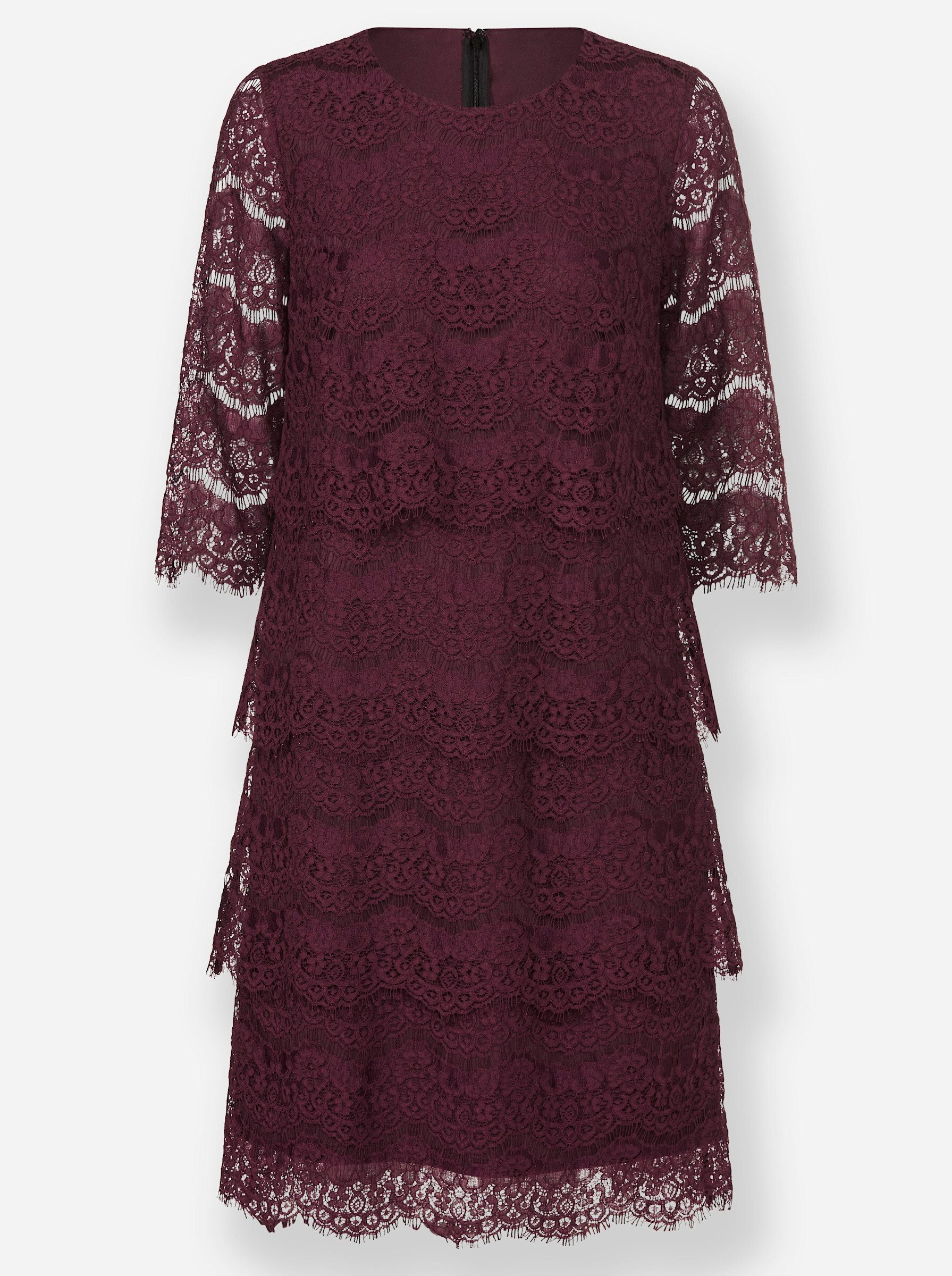 Etuikleid Spitzen-Kleid 3/4-Arm