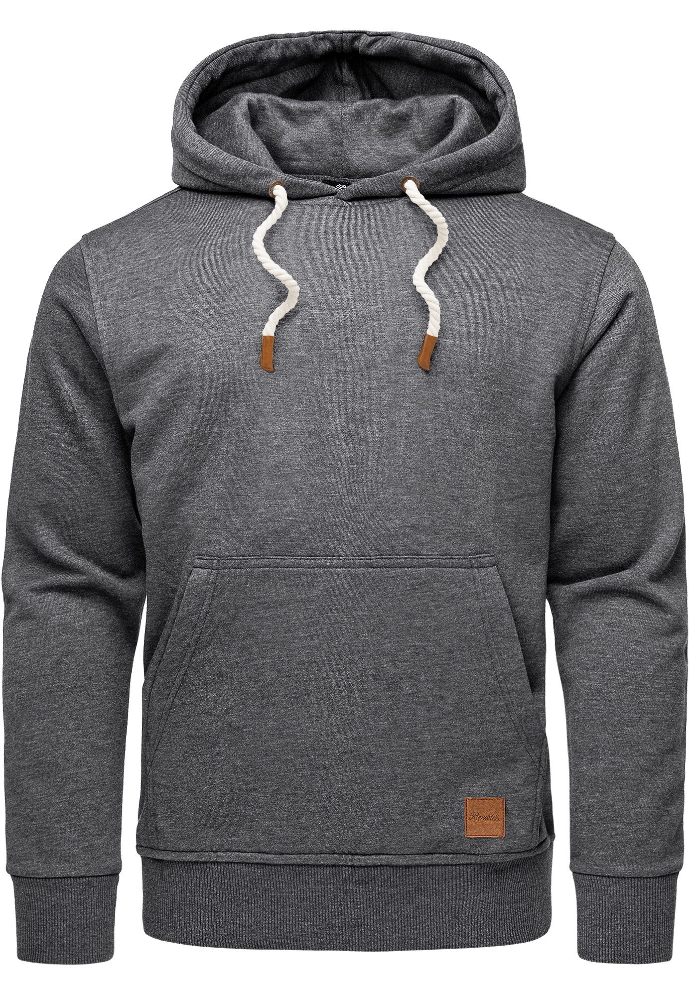 REPUBLIX Sweatshirt ERIC Herren Basic Kapuzenpullover günstig online kaufen