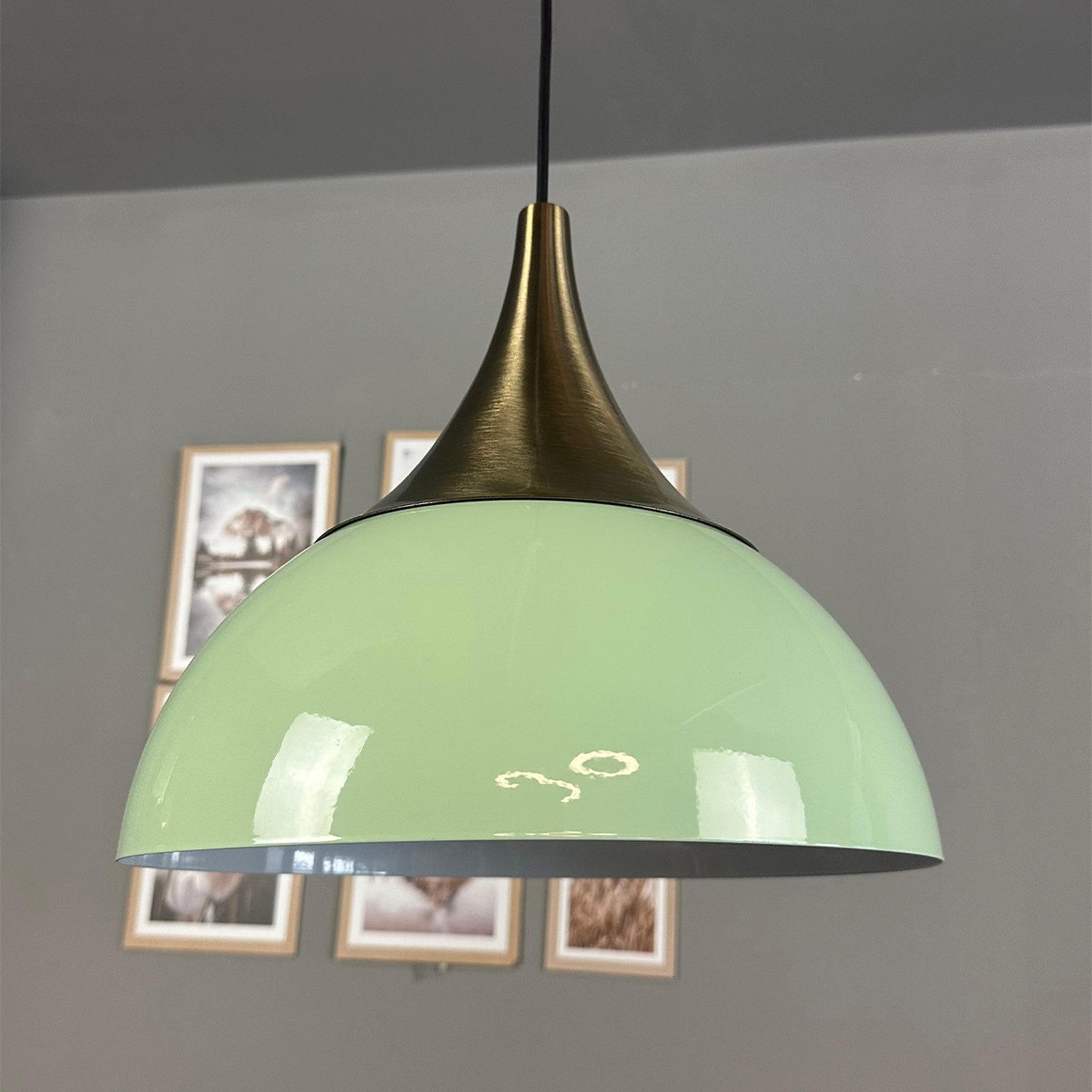 Bamyum Pendelleuchte Pendelleuchte Yimpi Metall Ø30 cm, E27, Moderne Pendelleuchte, ohne Leuchtmittel