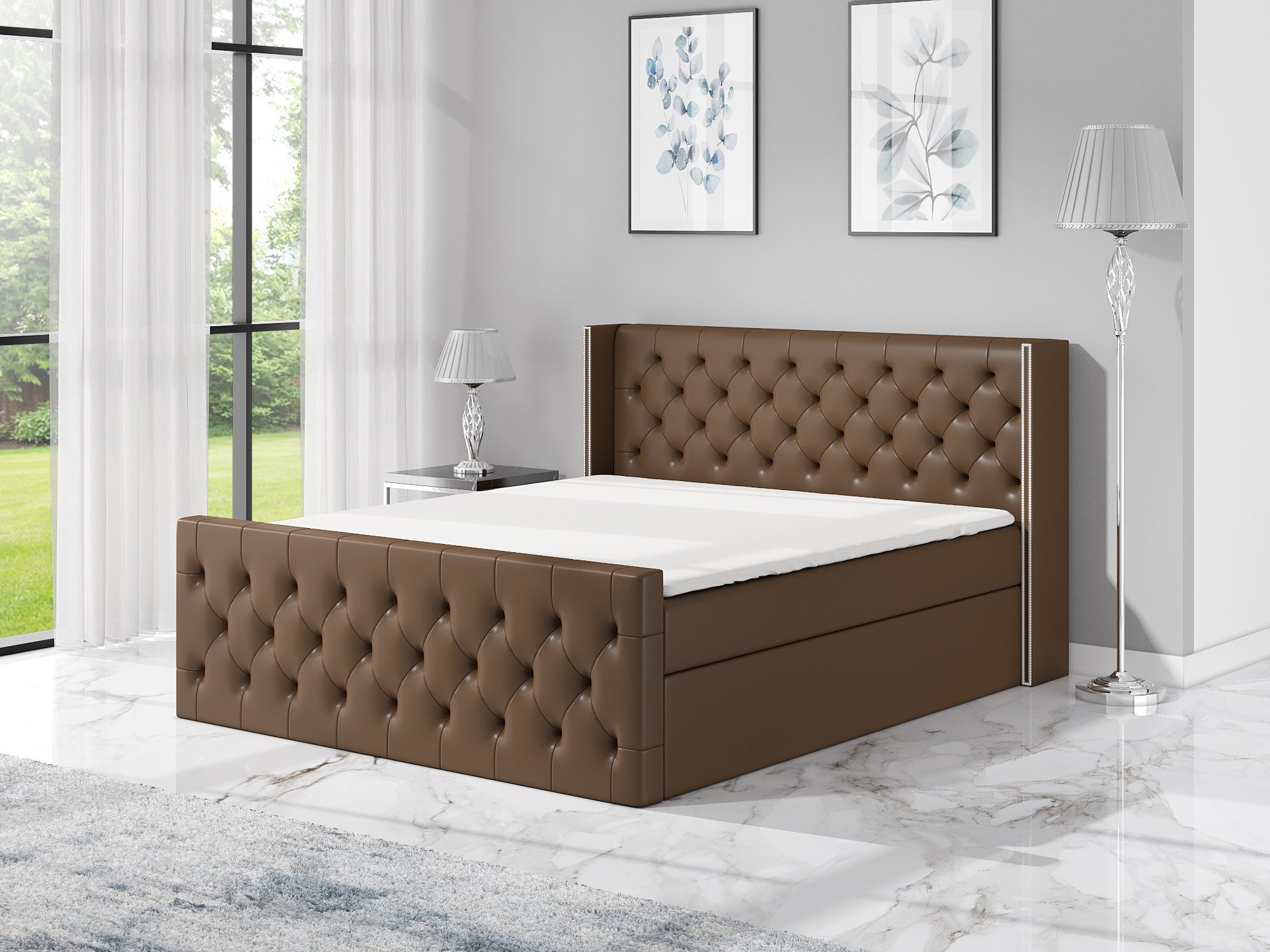 A&J MöbelLand GmbH Boxspringbett LUNA mit günstig online kaufen