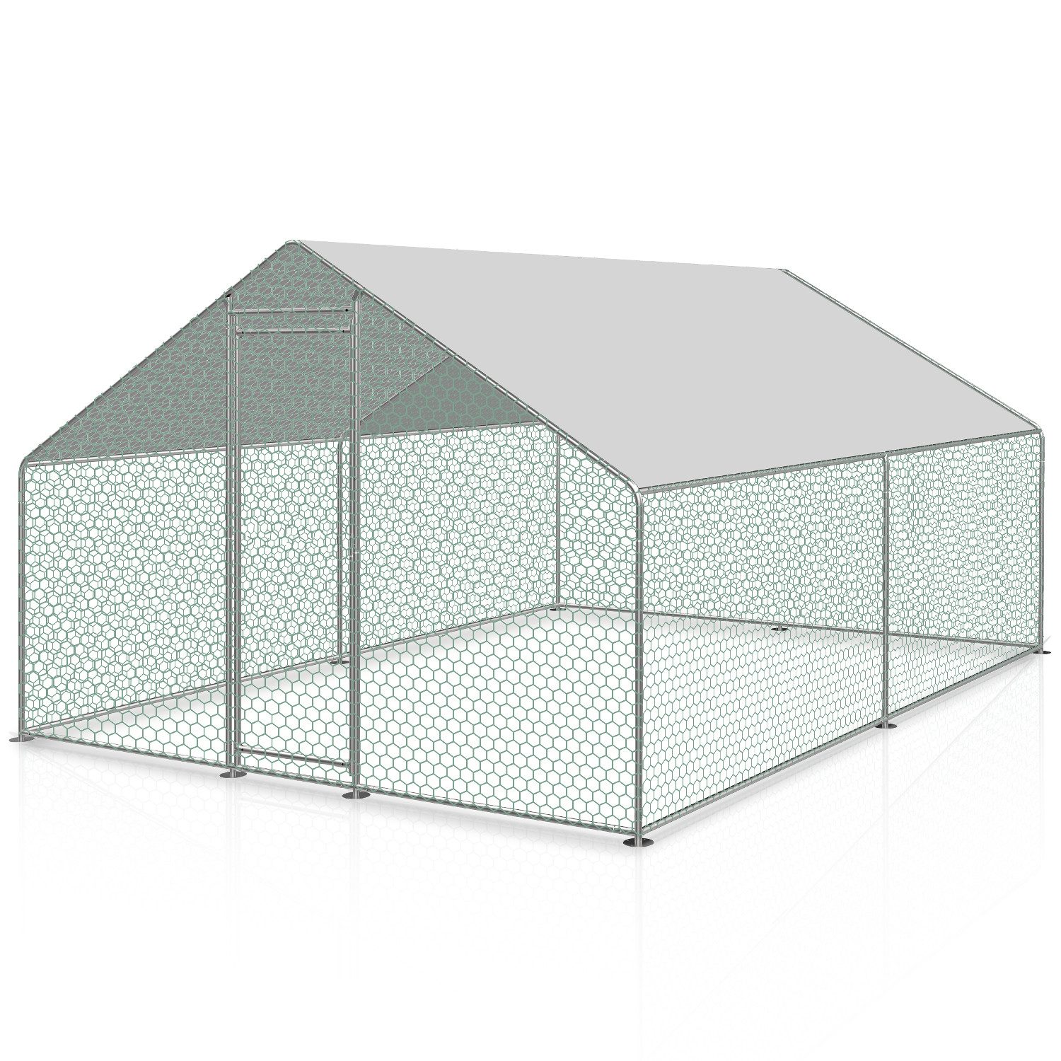 Clanmacy Hühnerstall Hühnerstall Kleintiergehege Hühnerhaus Freilauf Geflüg günstig online kaufen