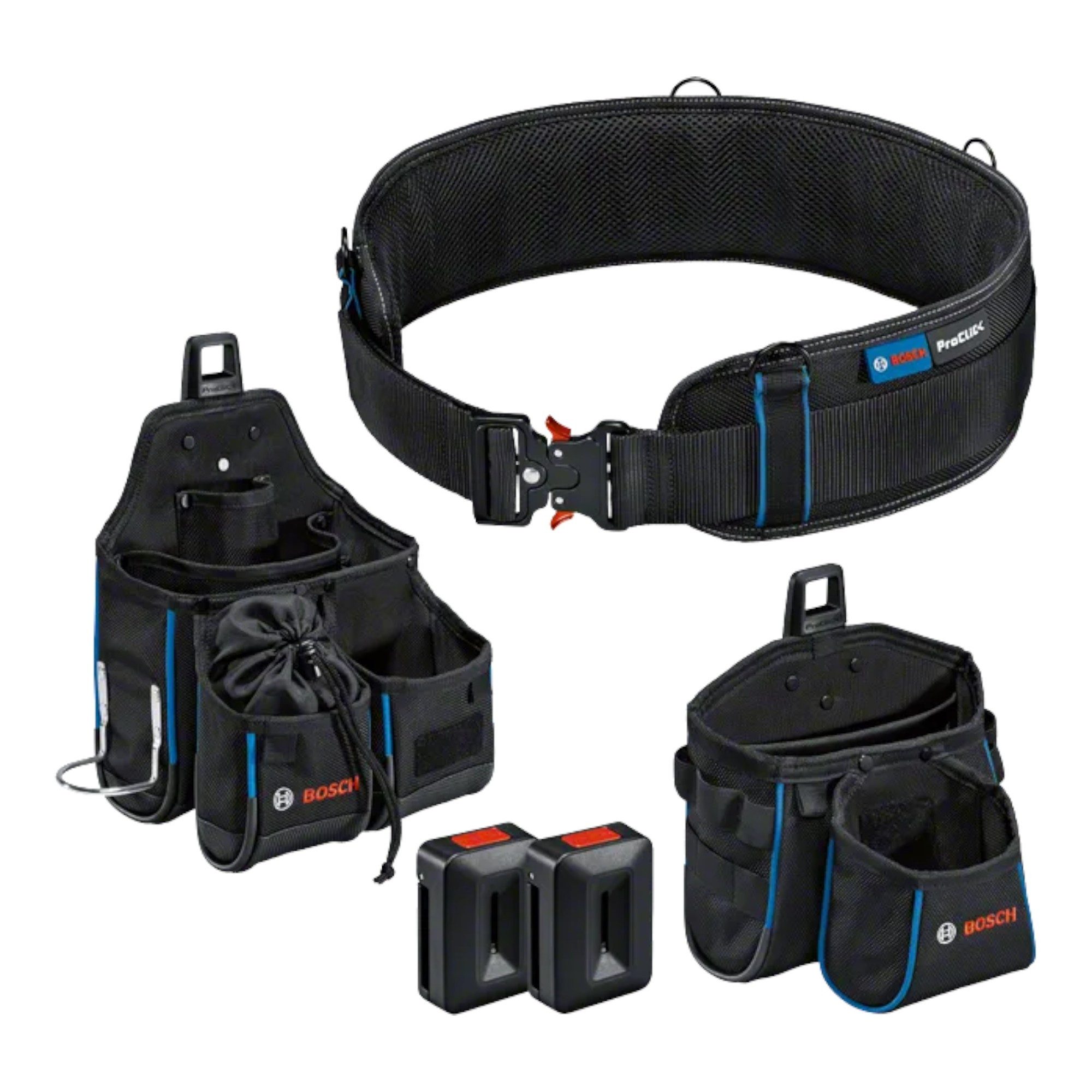 Werkzeugtasche Bosch Werkzeug Set mit Gürtel 93 + GWT 4 + GWT 2 + 2x ProClick Holder
