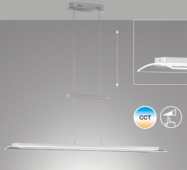 FISCHER & HONSEL LED Pendelleuchte Nana, Dimmfunktion, LED fest integriert,  warmweiß - kaltweiß