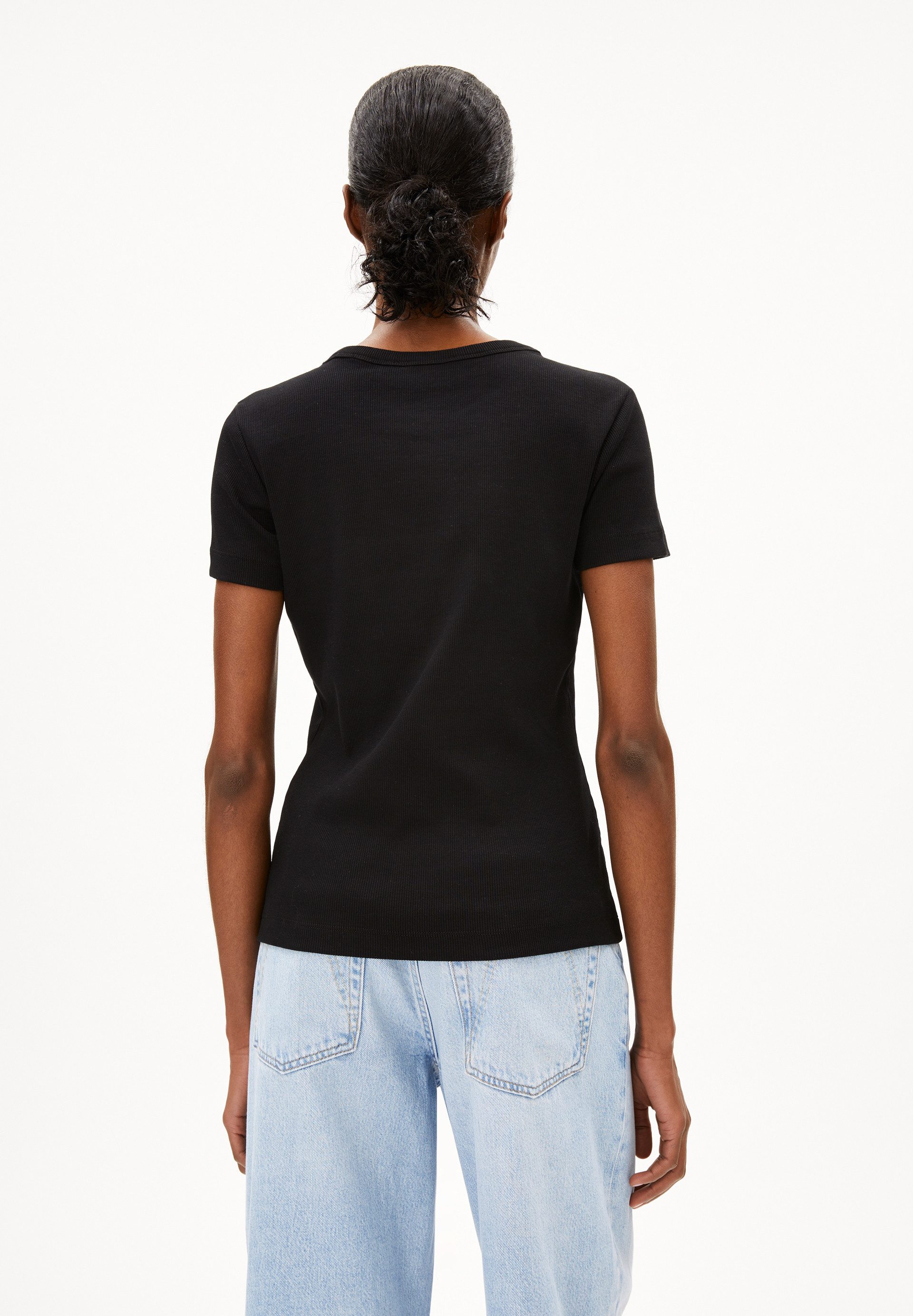 Armedangels T-Shirt KARDAA Ripp-T-Shirt aus Bio-Baumwoll Mix Rundhalsausschnitt