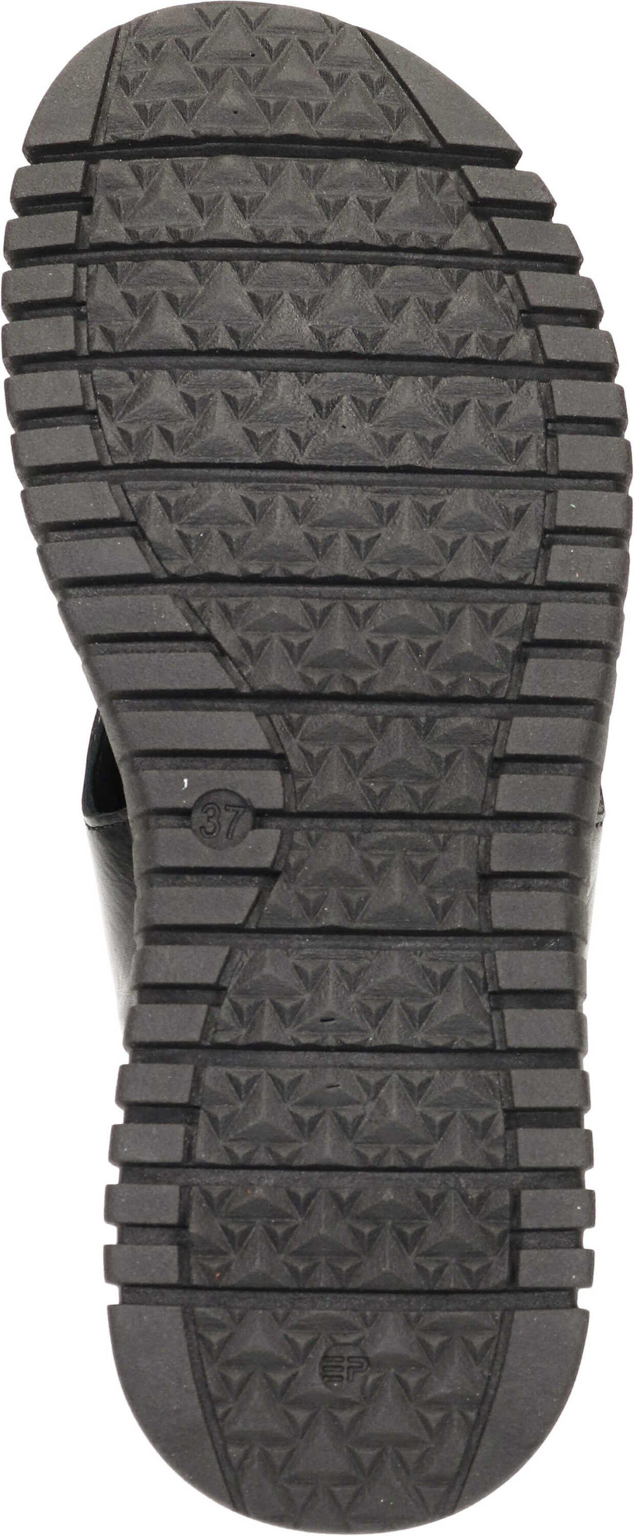 Manitu Sandalen Sandalette aus Leder echtem schwarz