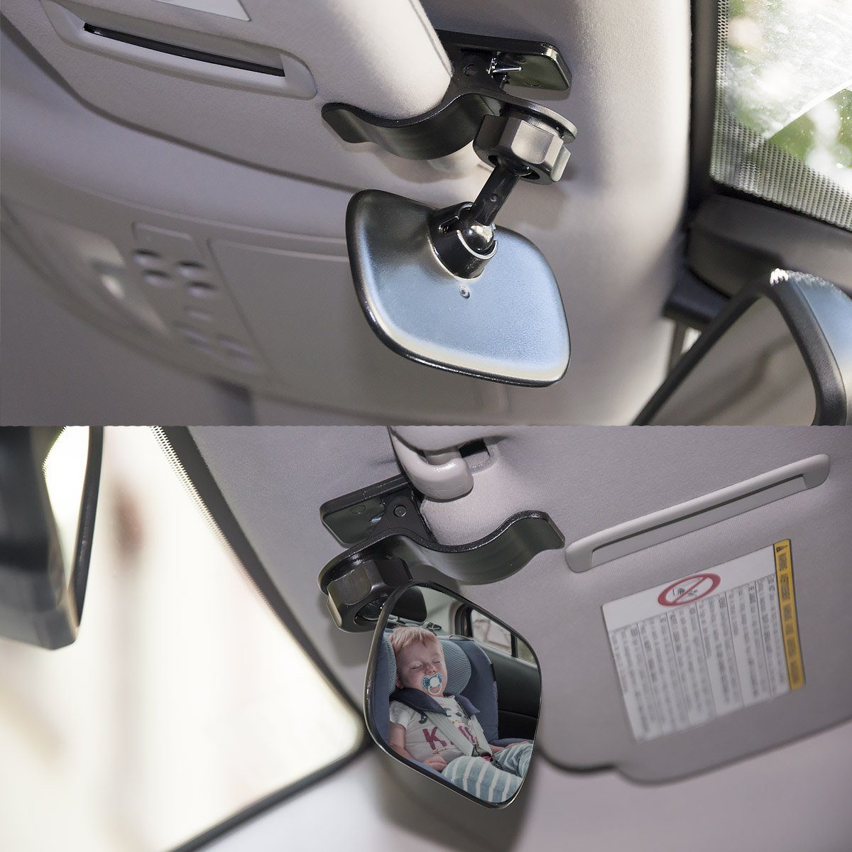 MAVURAKids Rücksitzspiegel Baby Auto Spiegel 360 Rücksitz Crash
