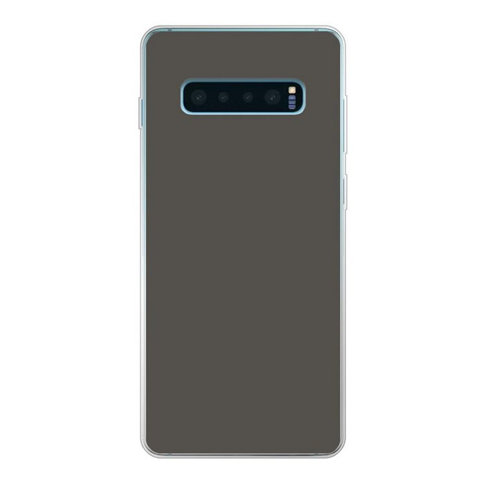 MuchoWow Handyhülle Grau - Farben - Kalt Phone Case Handyhülle Samsung Galaxy S10+ Silikon Schutzhülle